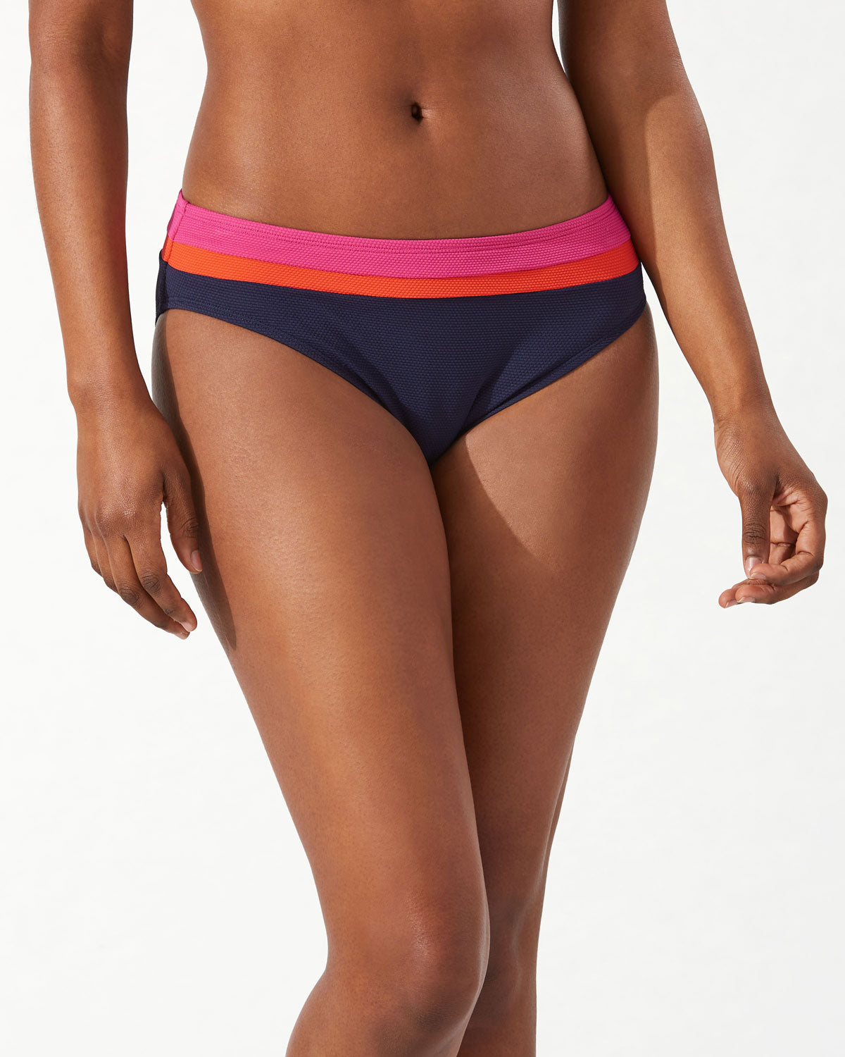 Tommy Bahama: Island Cays Colorblock Hipster Bikini Bottom - P.PINK