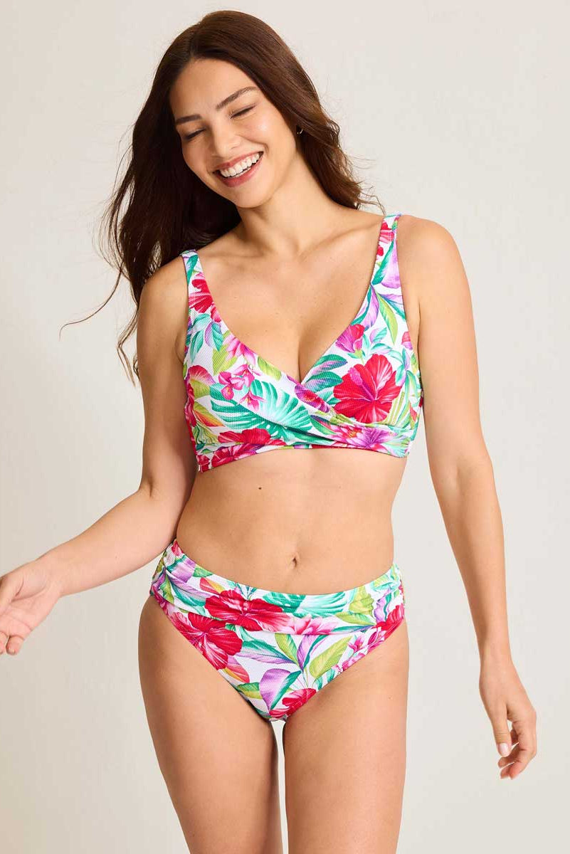 Tommy Bahama: Island Cays Fiesta Uunderwire Wrap Front Bra