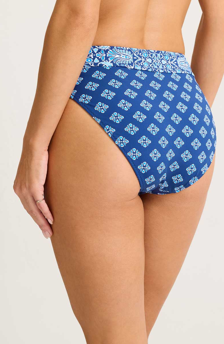 Tommy Bahama: Noble Pineapple Reversible High Waist Bikini Bottom