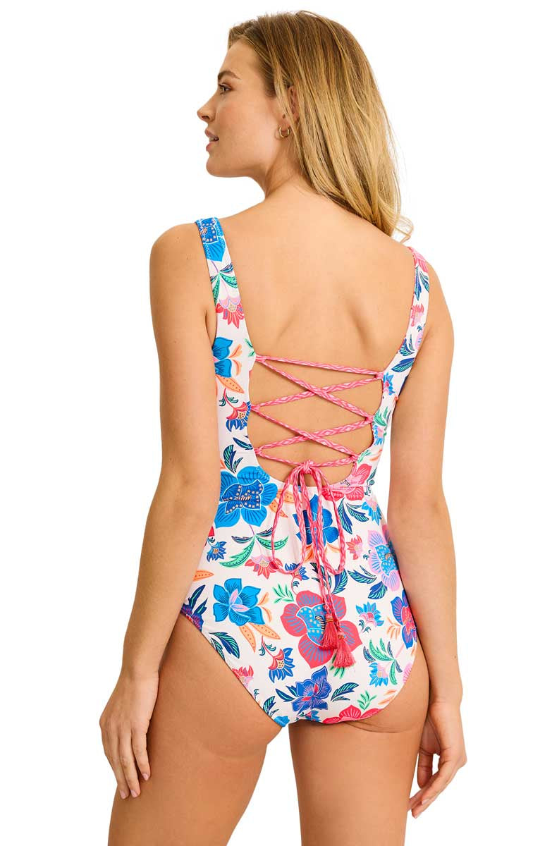 Tommy Bahama: One Piece Tropi Flora Reversible Tank Mio Swimsuit