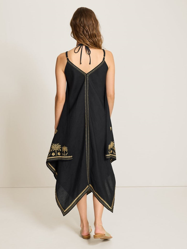 Tommy Bahama: St. Lucia Embroidered Scarf Coverup Dress