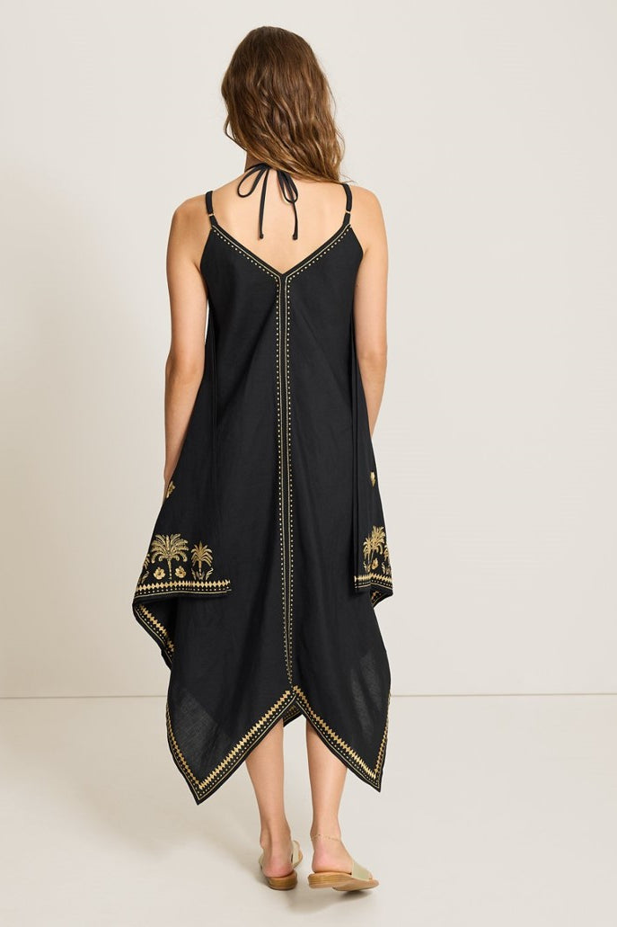 Tommy Bahama: St. Lucia Embroidered Scarf Coverup Dress