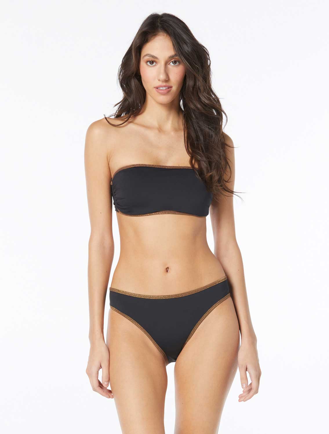 Vince Camuto: Riviera Palm Reversible Bandeau Bikini Top