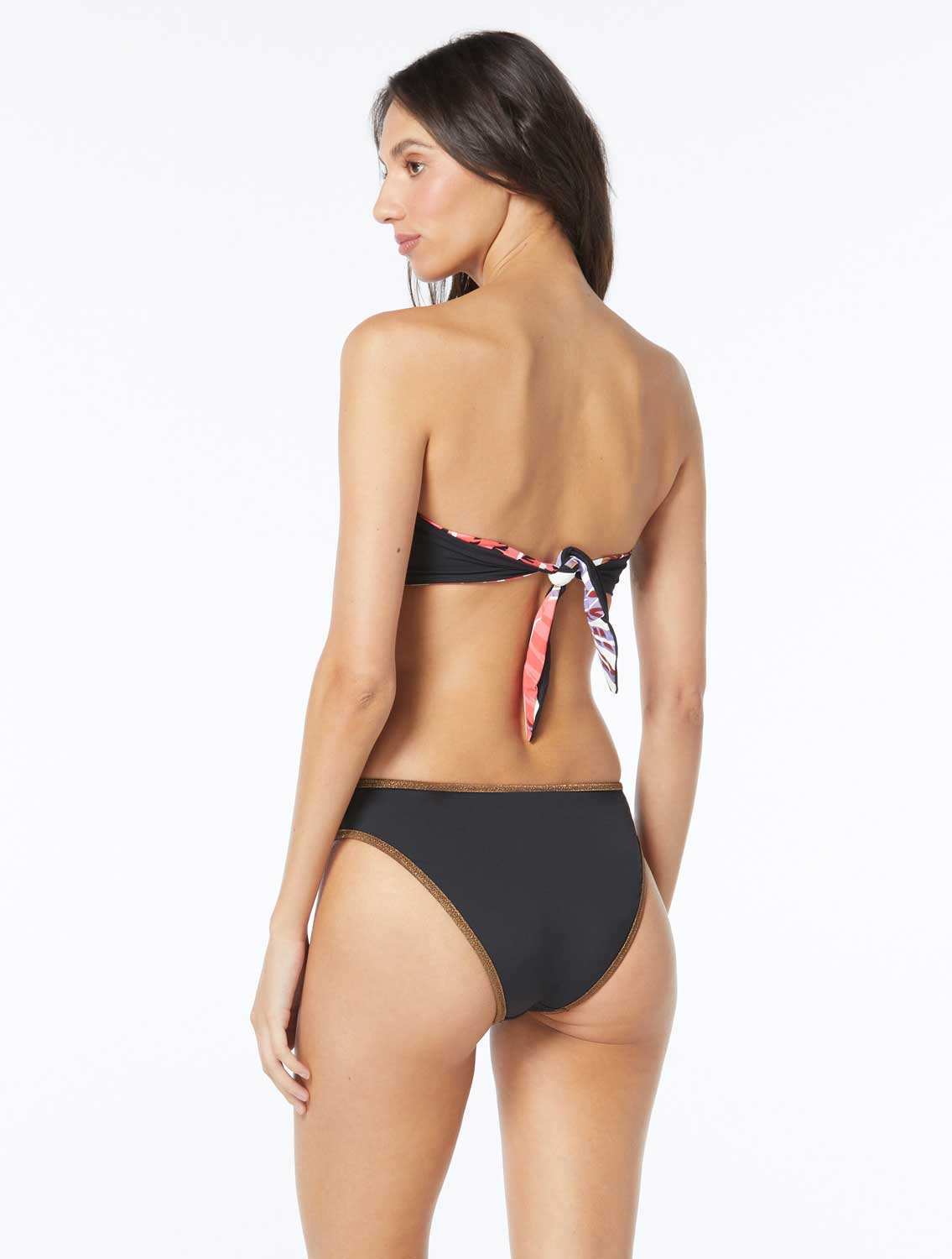 Vince Camuto: Riviera Palm Reversible Bandeau Bikini Top