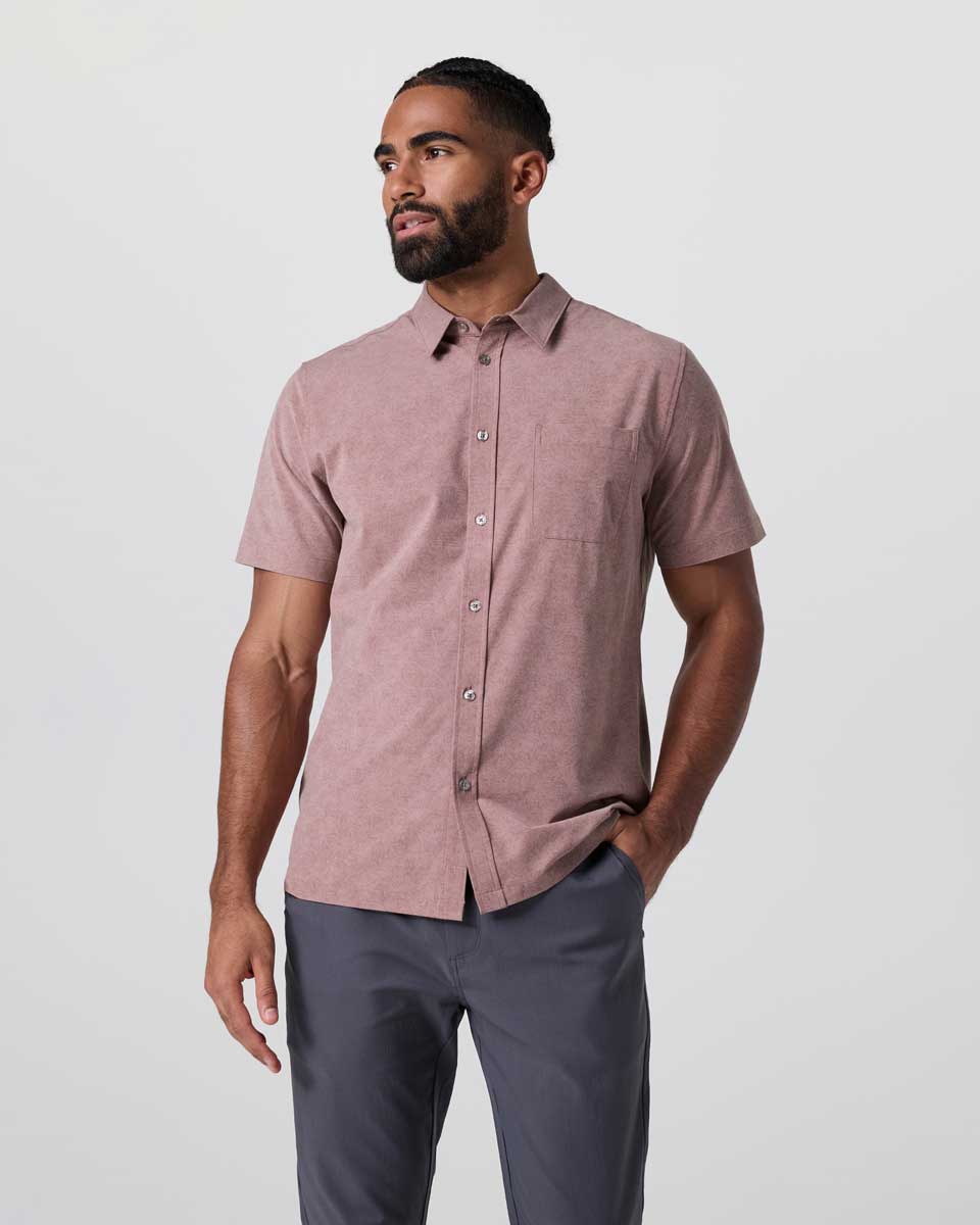 Vuori: Bridge Button Down Short Sleeve Shirt