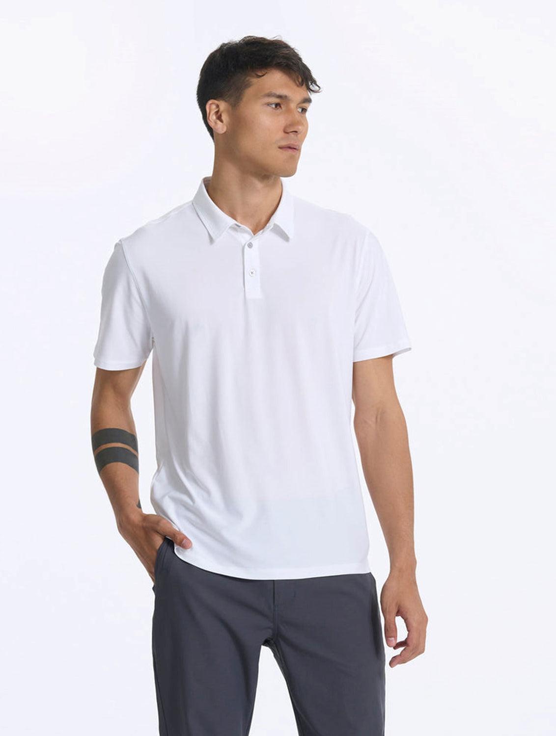 Vuori Strato Tech Polo in White