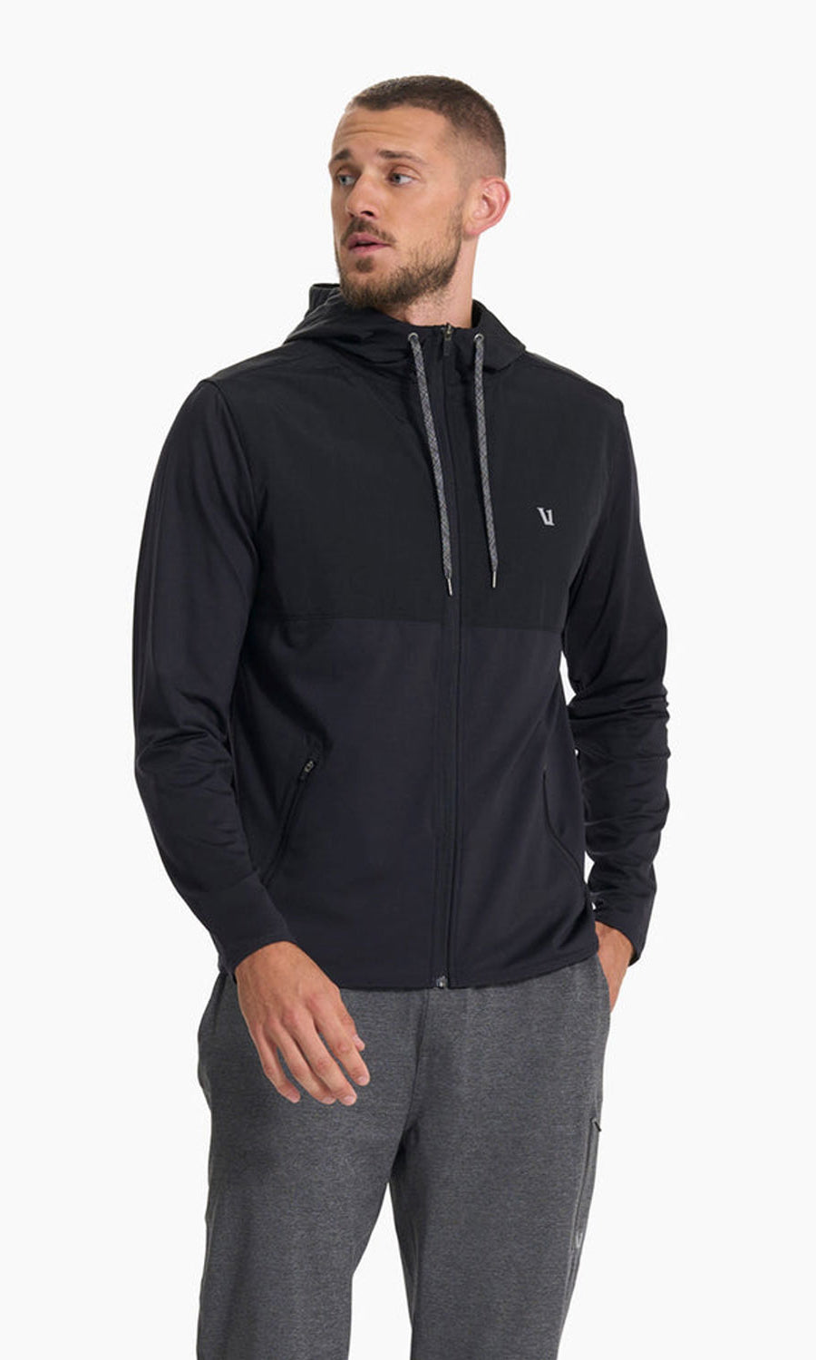 Vuori Sunday Element Jacket in Black