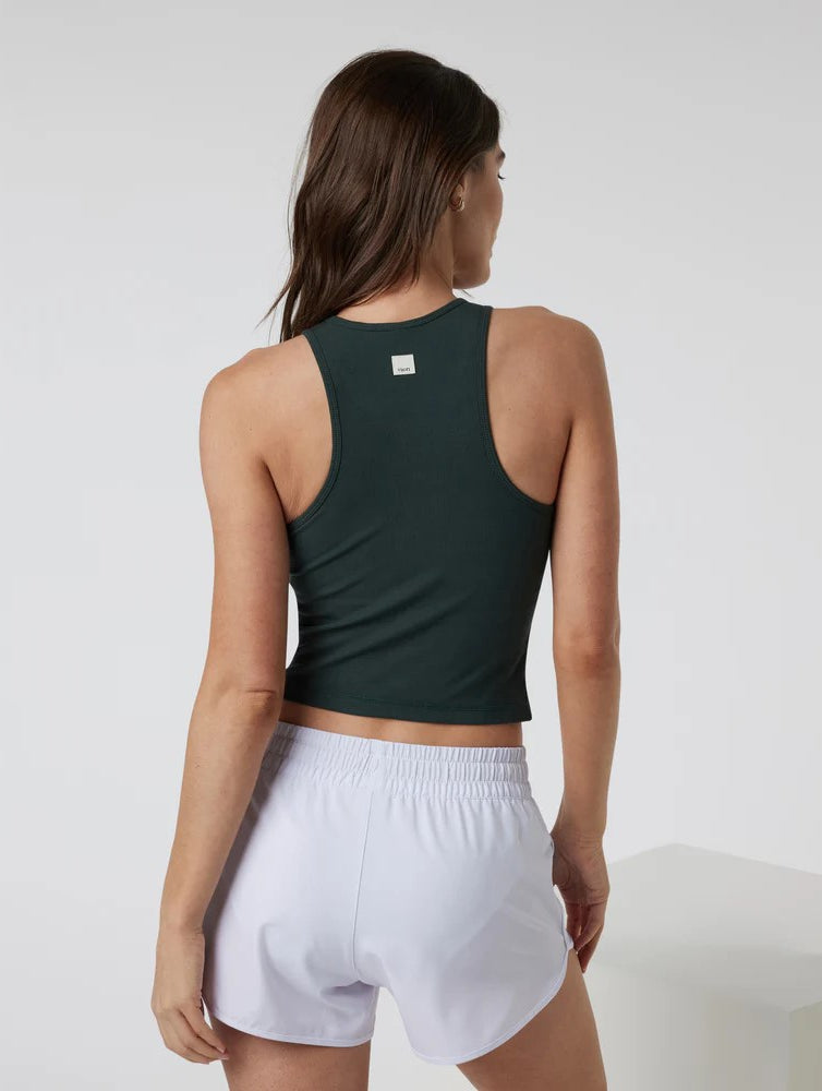 Vuori Women's Pose Plyo Tank in Black, alternate view