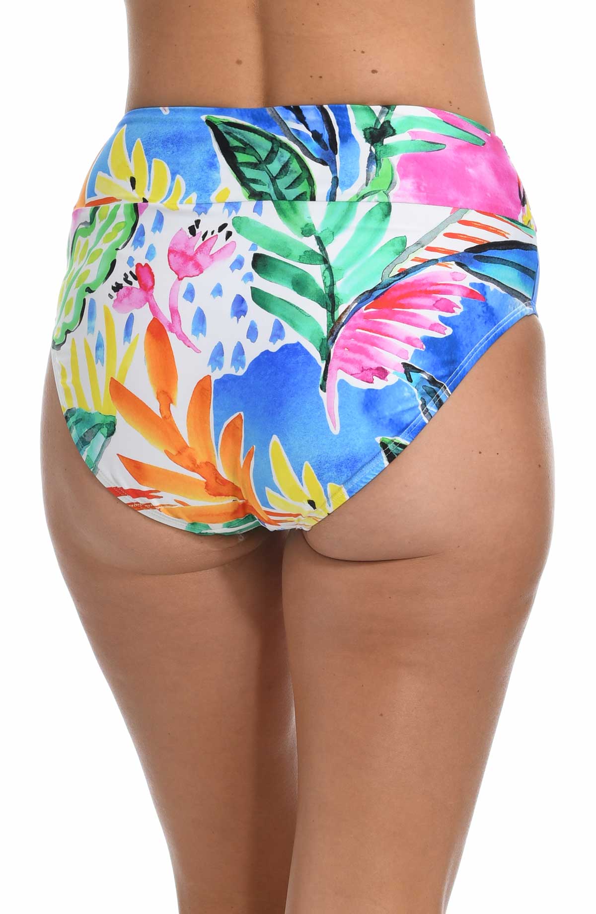 24Th & Ocean: Painted Garden Mid Waist Spliced Bottom