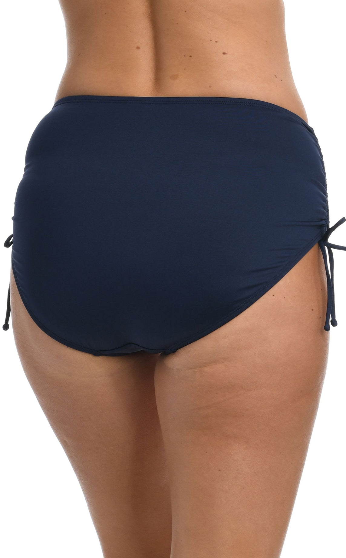 24Th & Ocean: Solid Adjustable Mid Waist Bottom - MIDNIGHT