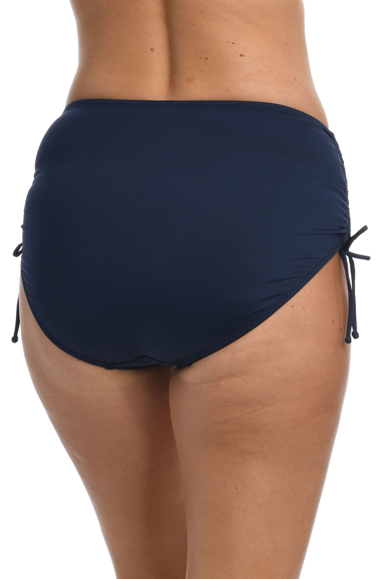 24Th & Ocean: Solid Adjustable Mid Waist Bottom - MIDNIGHT