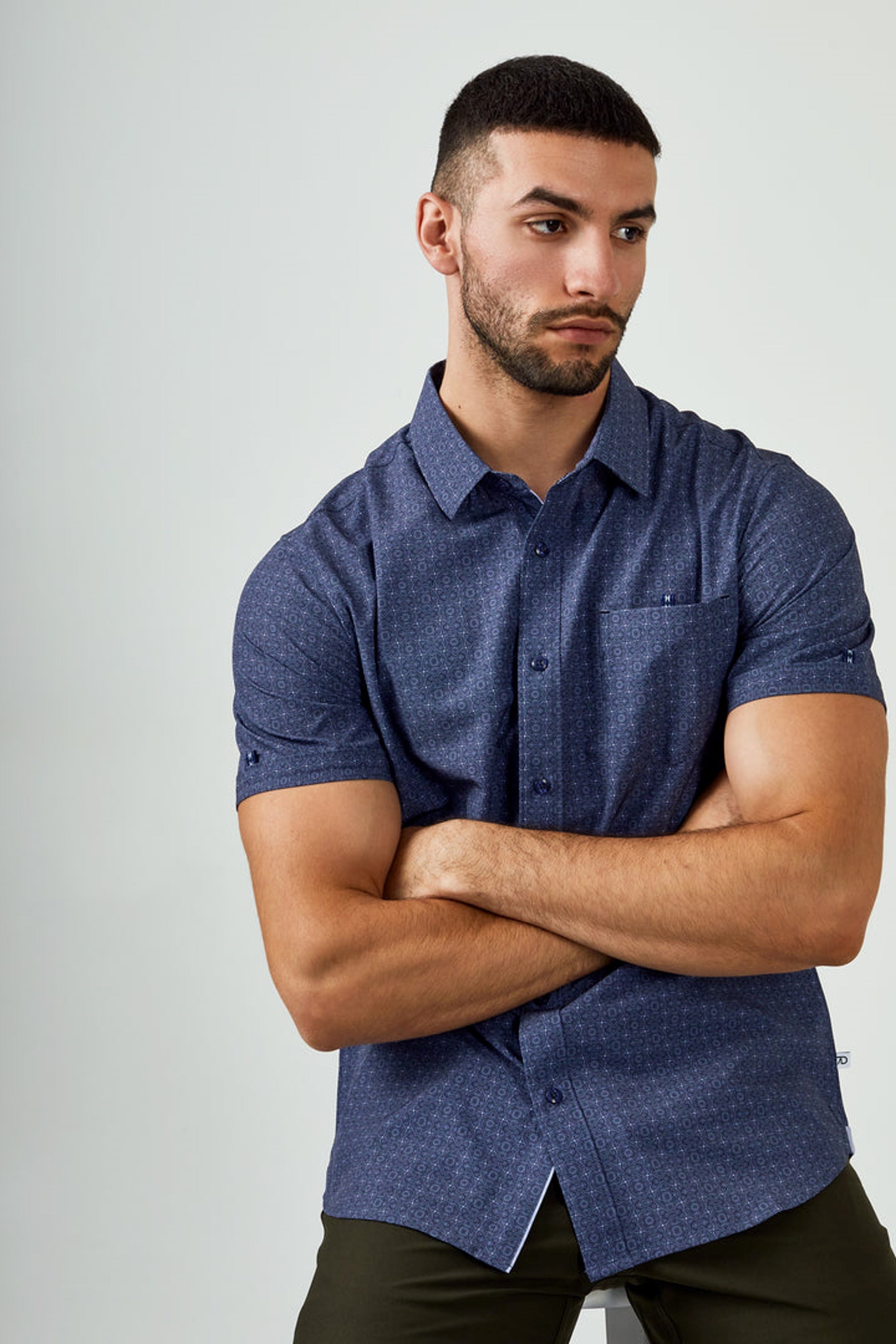 7 Diamonds: Casablanca Short Sleeve Shirt