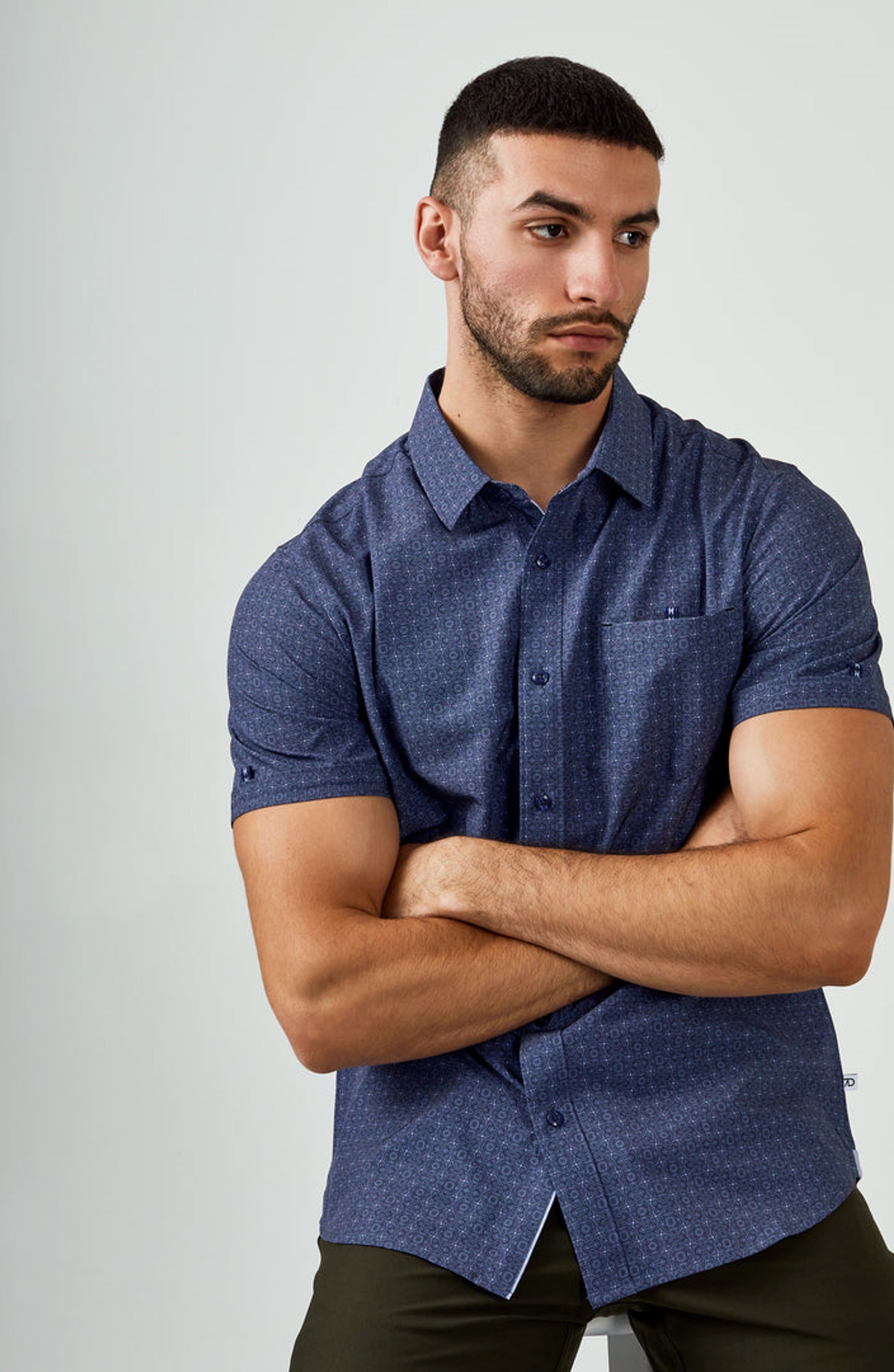 7 Diamonds: Casablanca Short Sleeve Shirt
