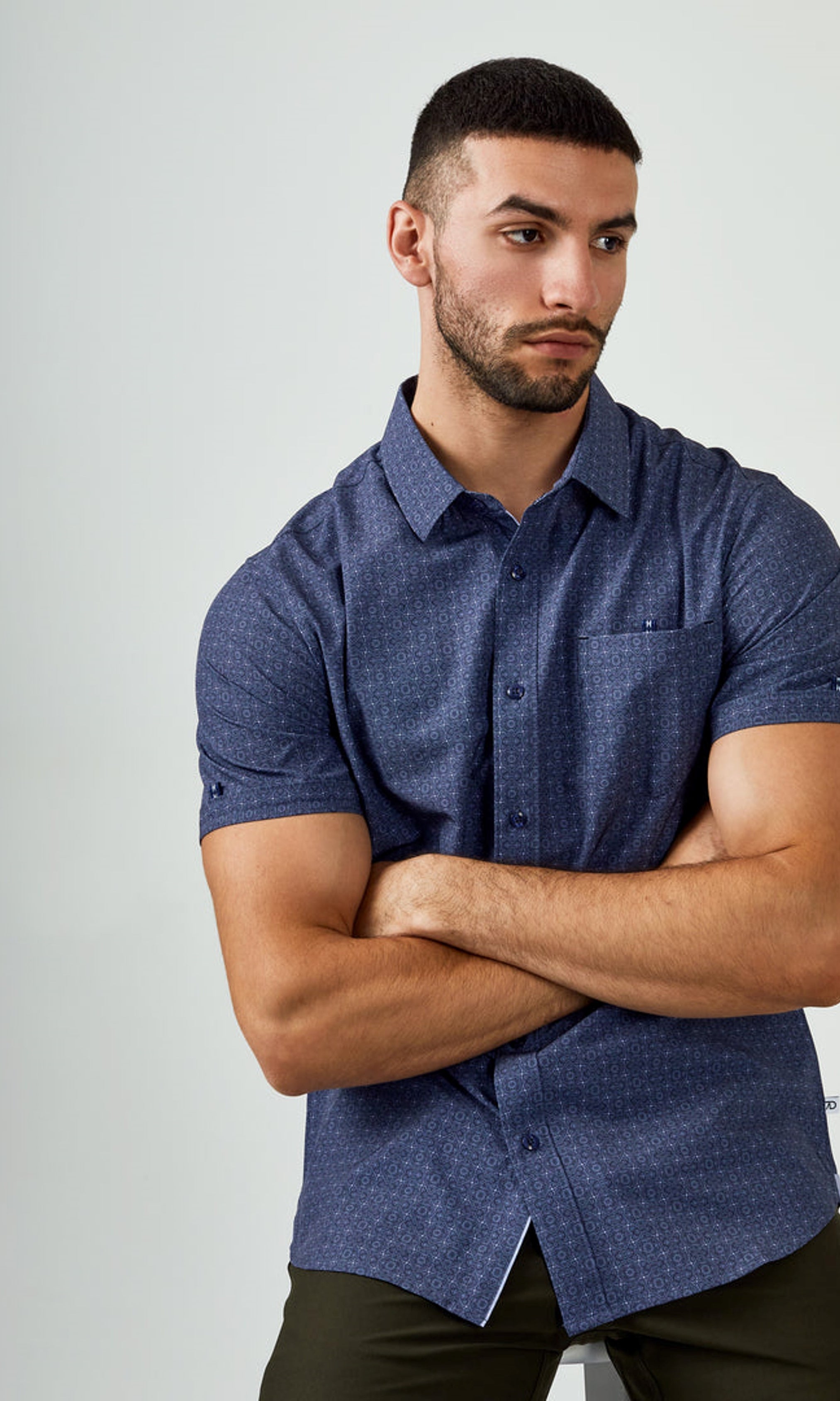7 Diamonds: Casablanca Short Sleeve Shirt