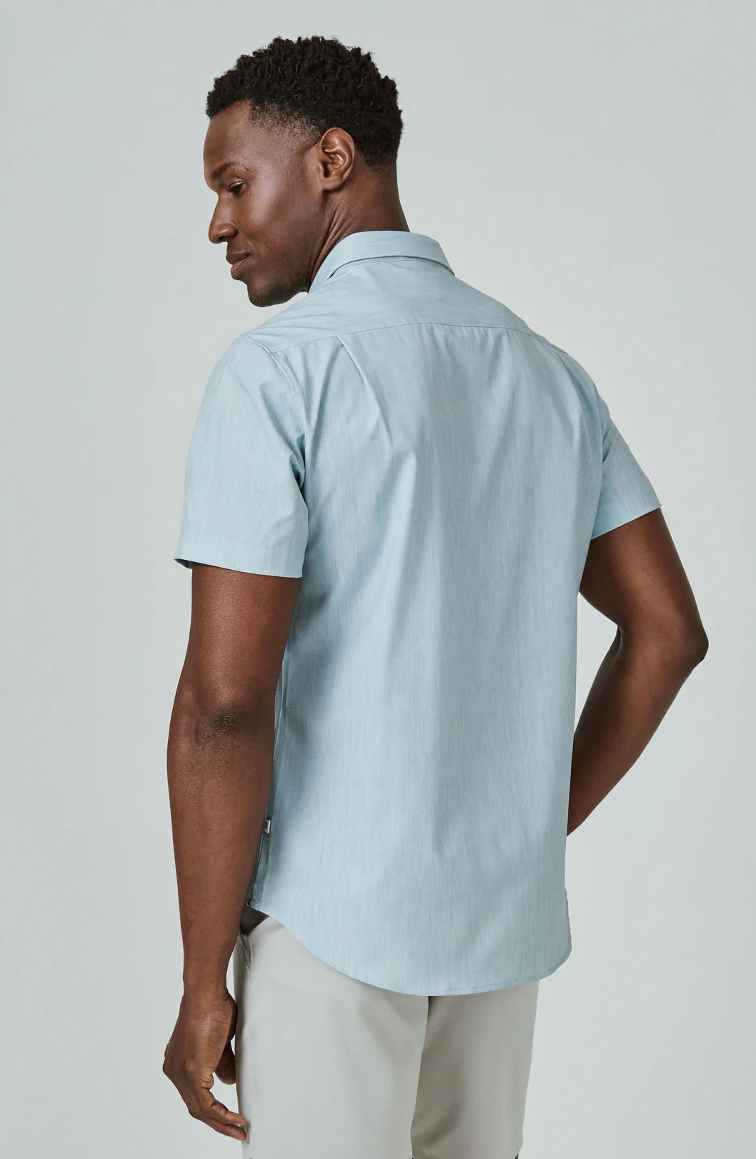 7 Diamonds: Pisco Short Sleeve Shirt - SEAFOAM