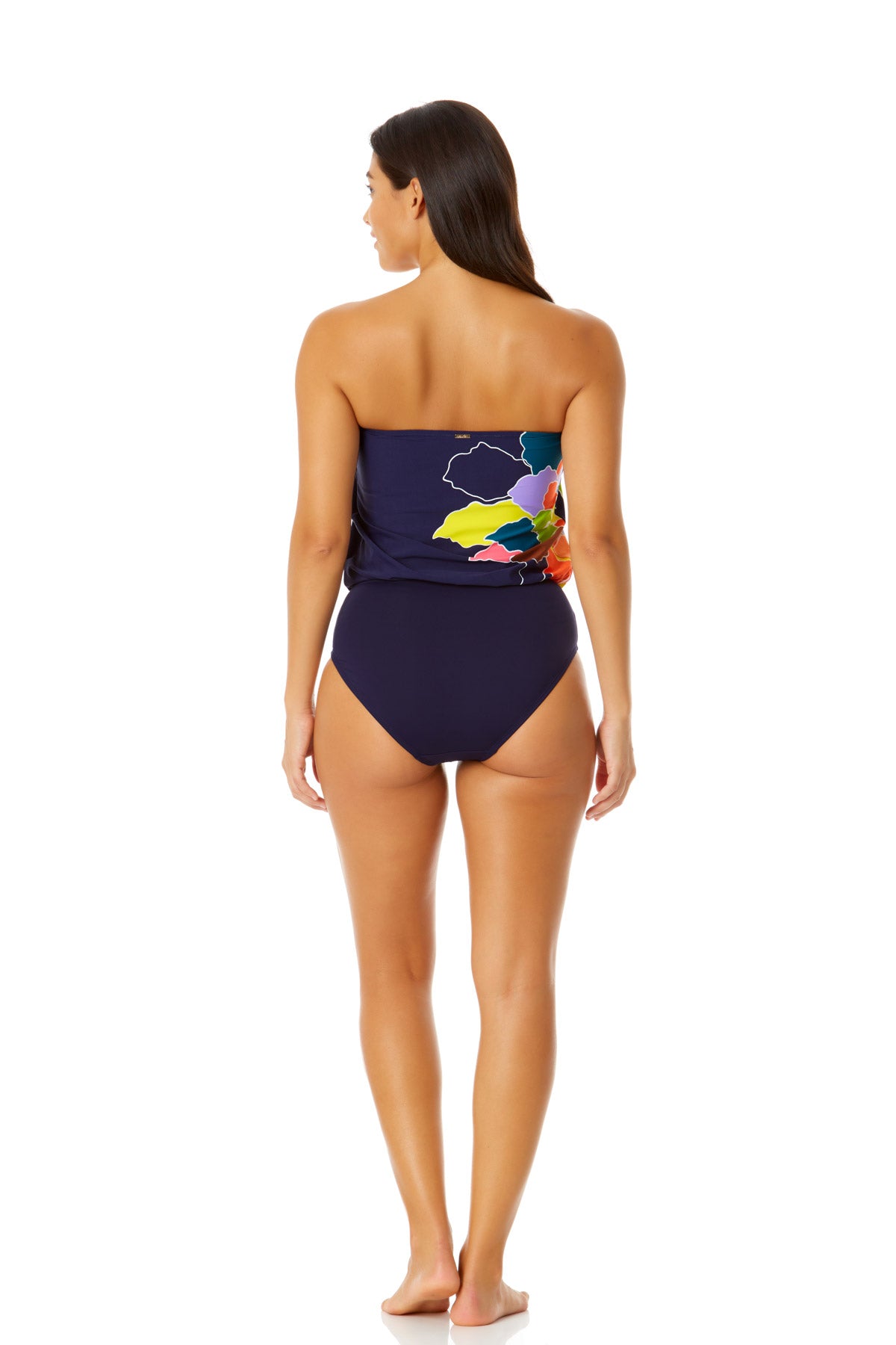 Anne Cole: One Piece Petal Party Bandeau Blouson