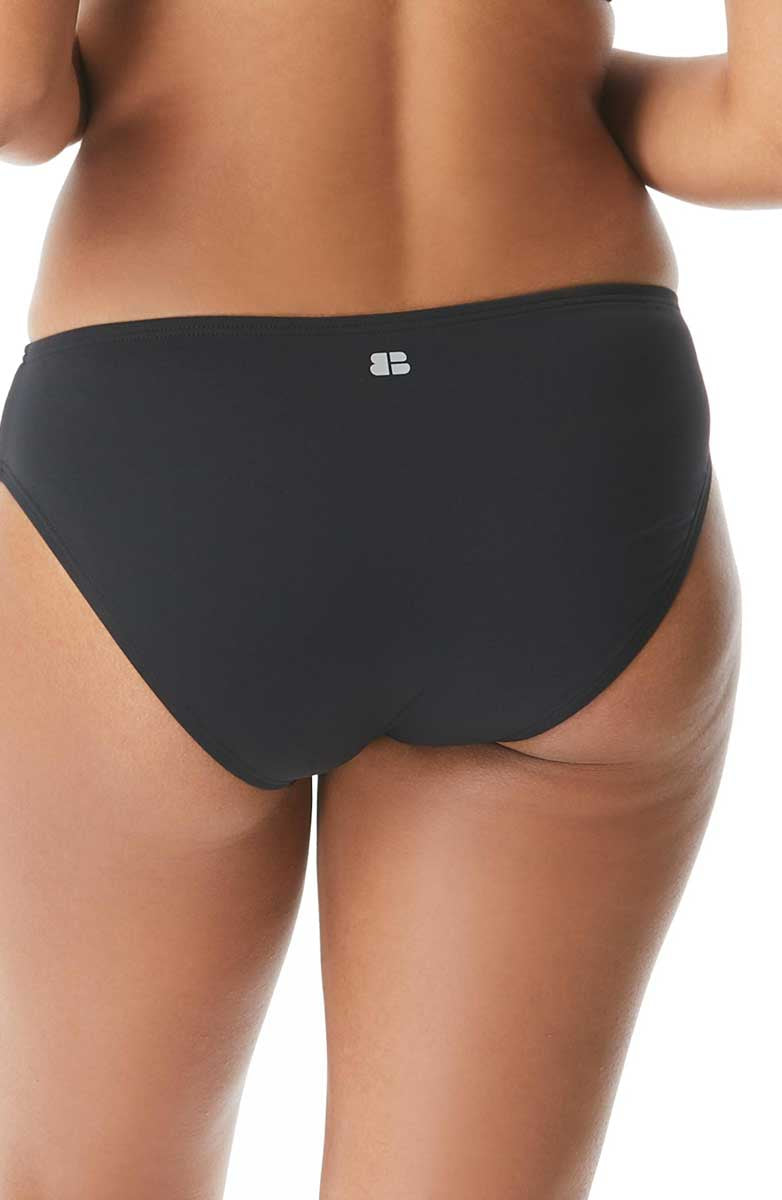 Beach House Sport: Solid Classic Bikini Bottom - BLACK