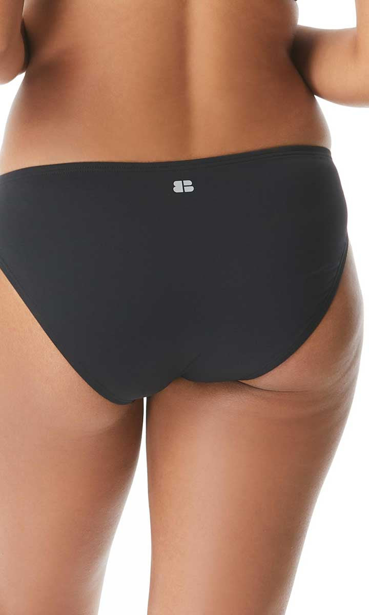 Beach House Sport: Solid Classic Bikini Bottom - BLACK