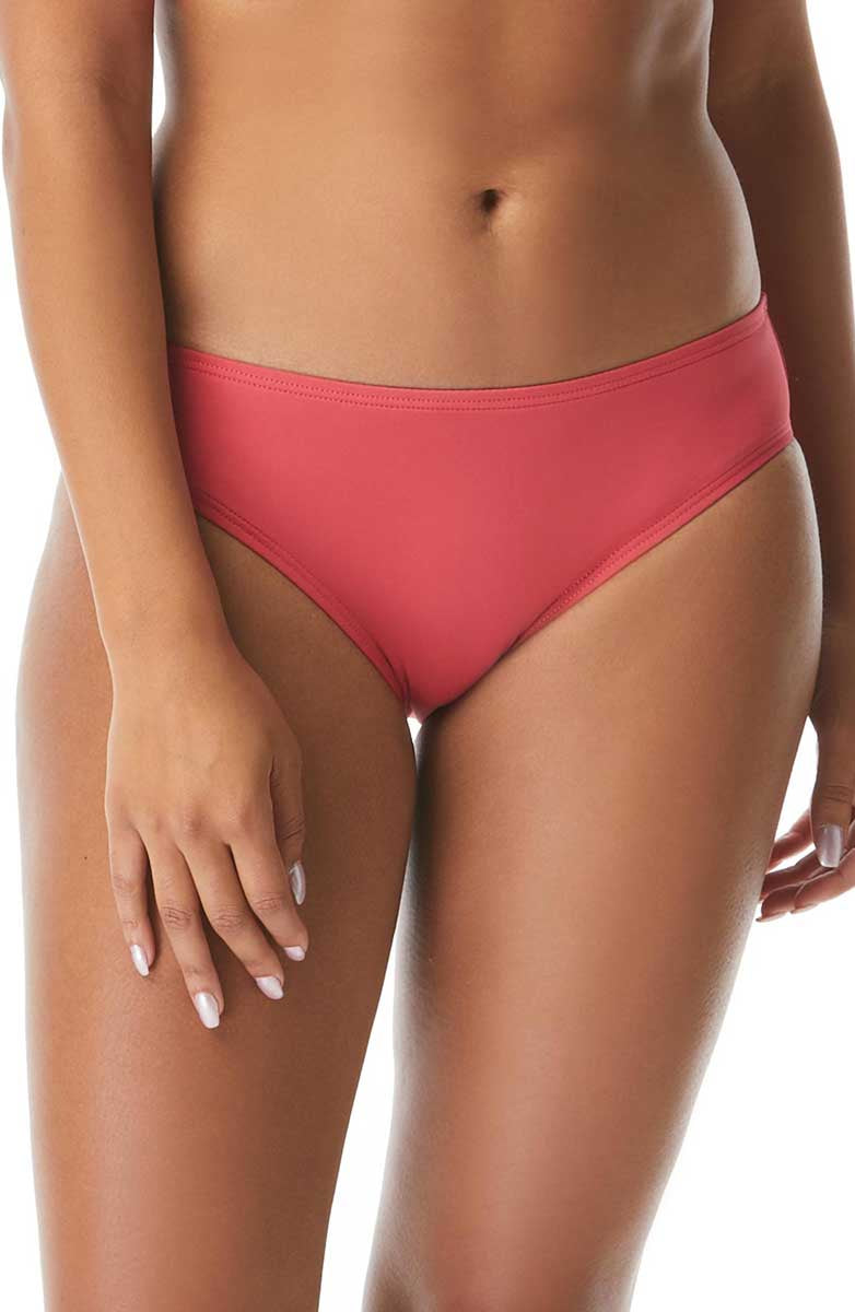 Beach House Sport: Solid Classic Bikini Bottom - ROSEWOOD