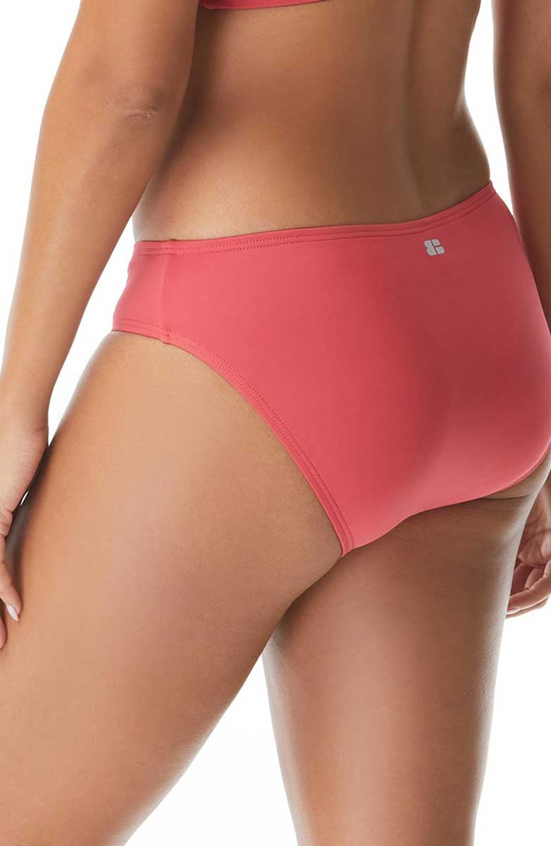 Beach House Sport: Solid Classic Bikini Bottom - ROSEWOOD