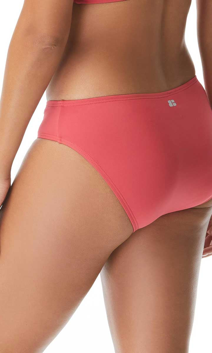 Beach House Sport: Solid Classic Bikini Bottom - ROSEWOOD