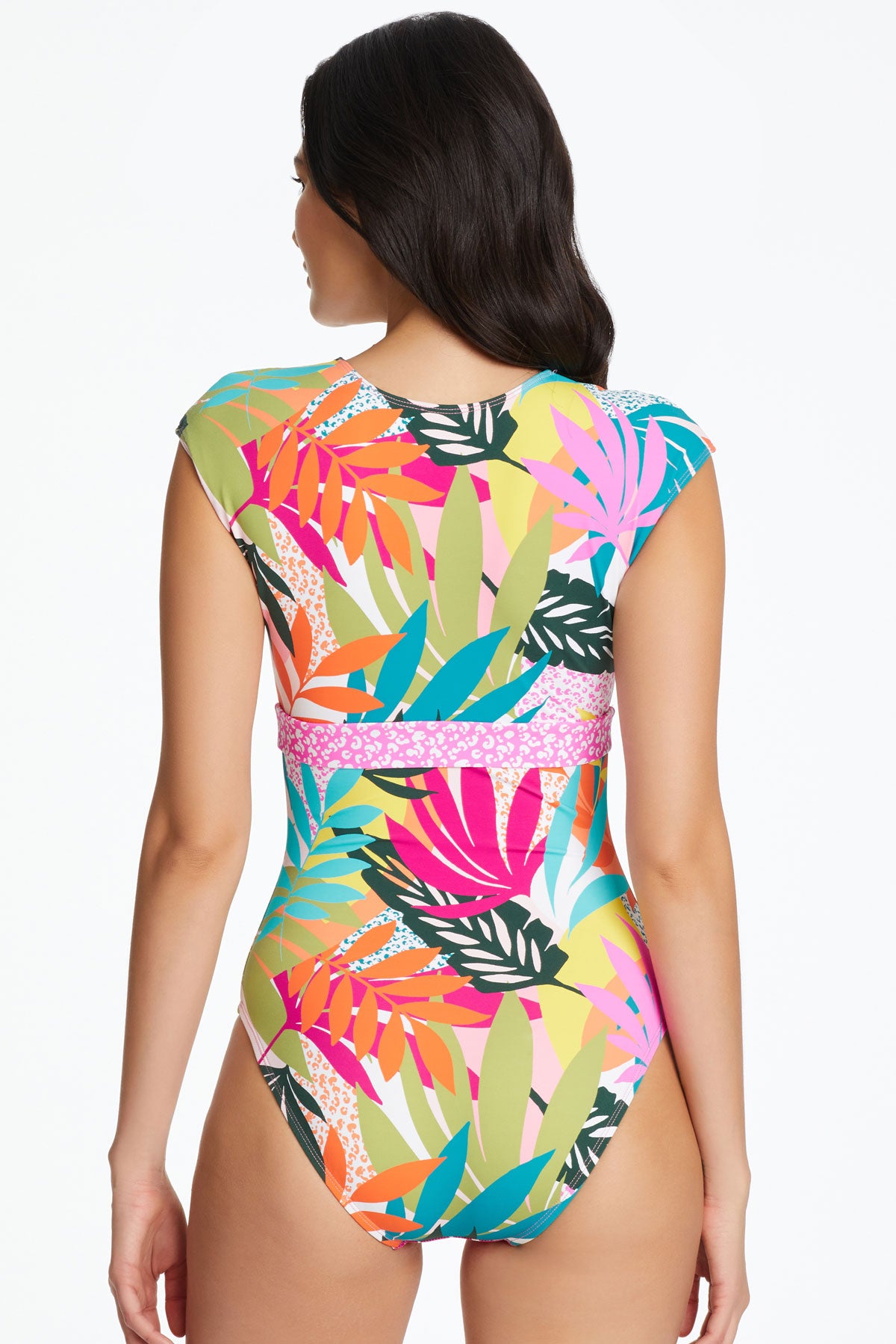 Bleu: One Piece Wild At Heart Cap Sleeve Mio