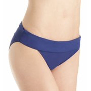 Captiva: Solid Fold Over High Waist Brief