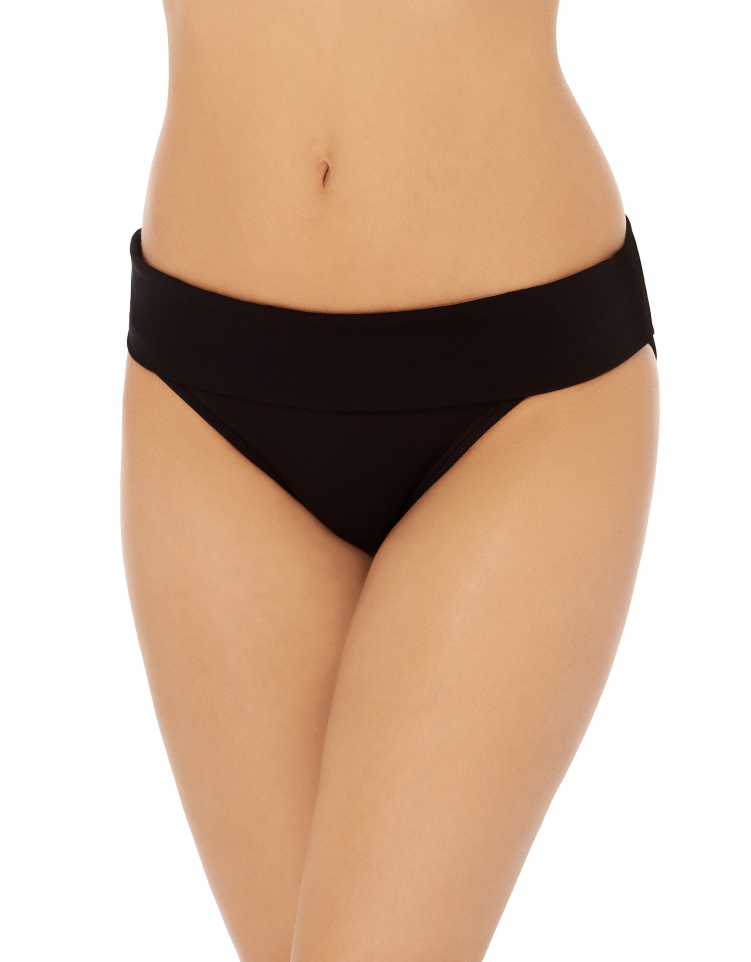 Captiva: Solid Folded Band High Waist - BLACK
