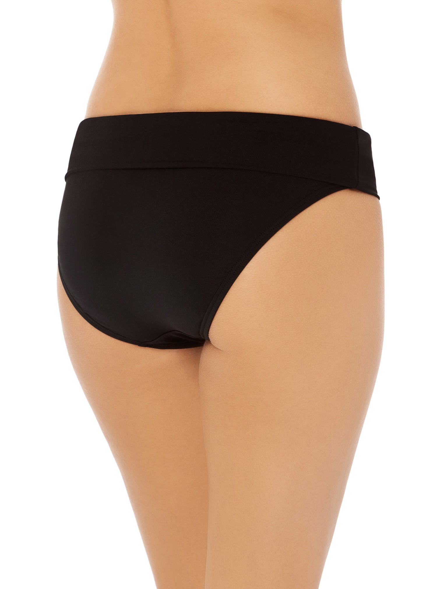 Captiva: Solid Folded Band High Waist - BLACK