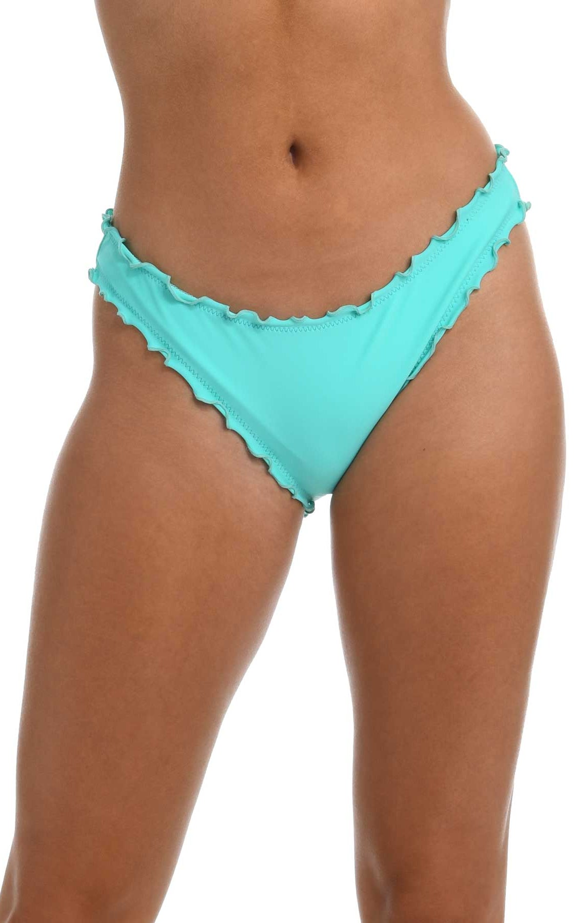 Hobie: Solids Ruffled Hipster Pant - FRSHMINT