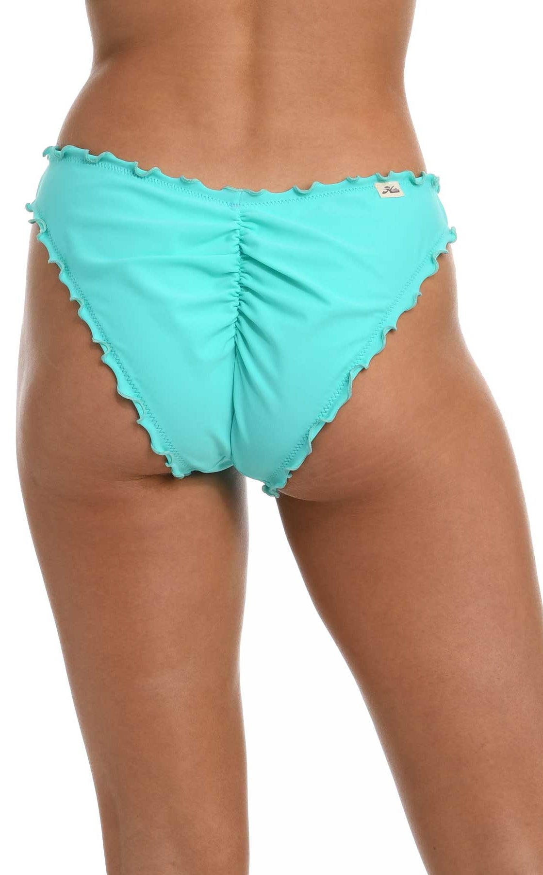 Hobie: Solids Ruffled Hipster Pant - FRSHMINT