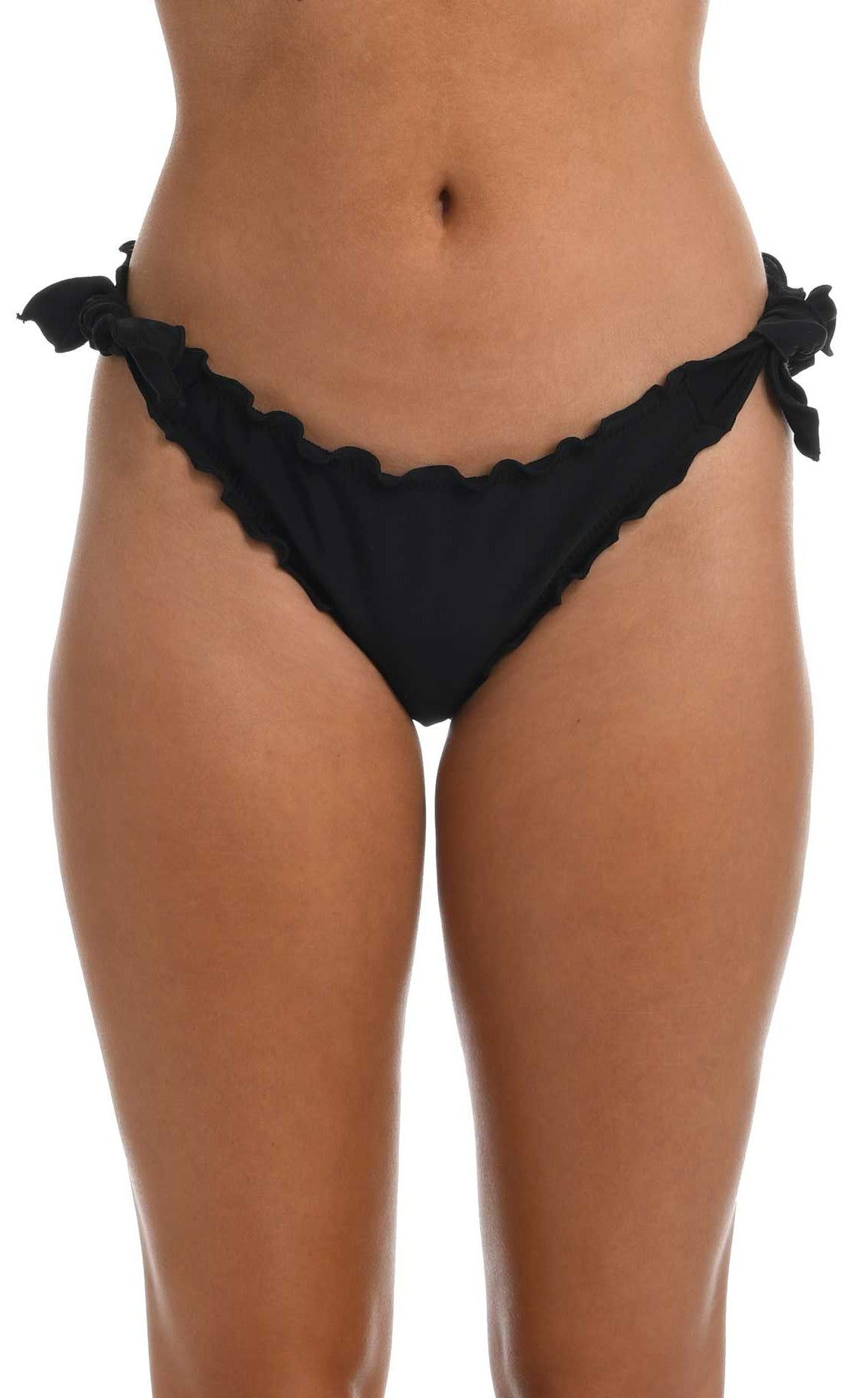 Hobie: Solids Tie Side Merrow Hipster Pant - BLACK