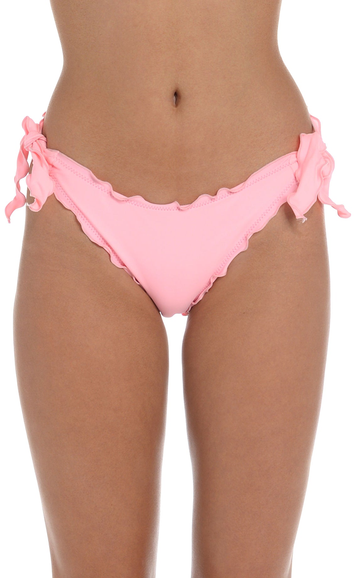 Hobie: Solids Tie Side Merrow Hipster Pant - FLAMINGO