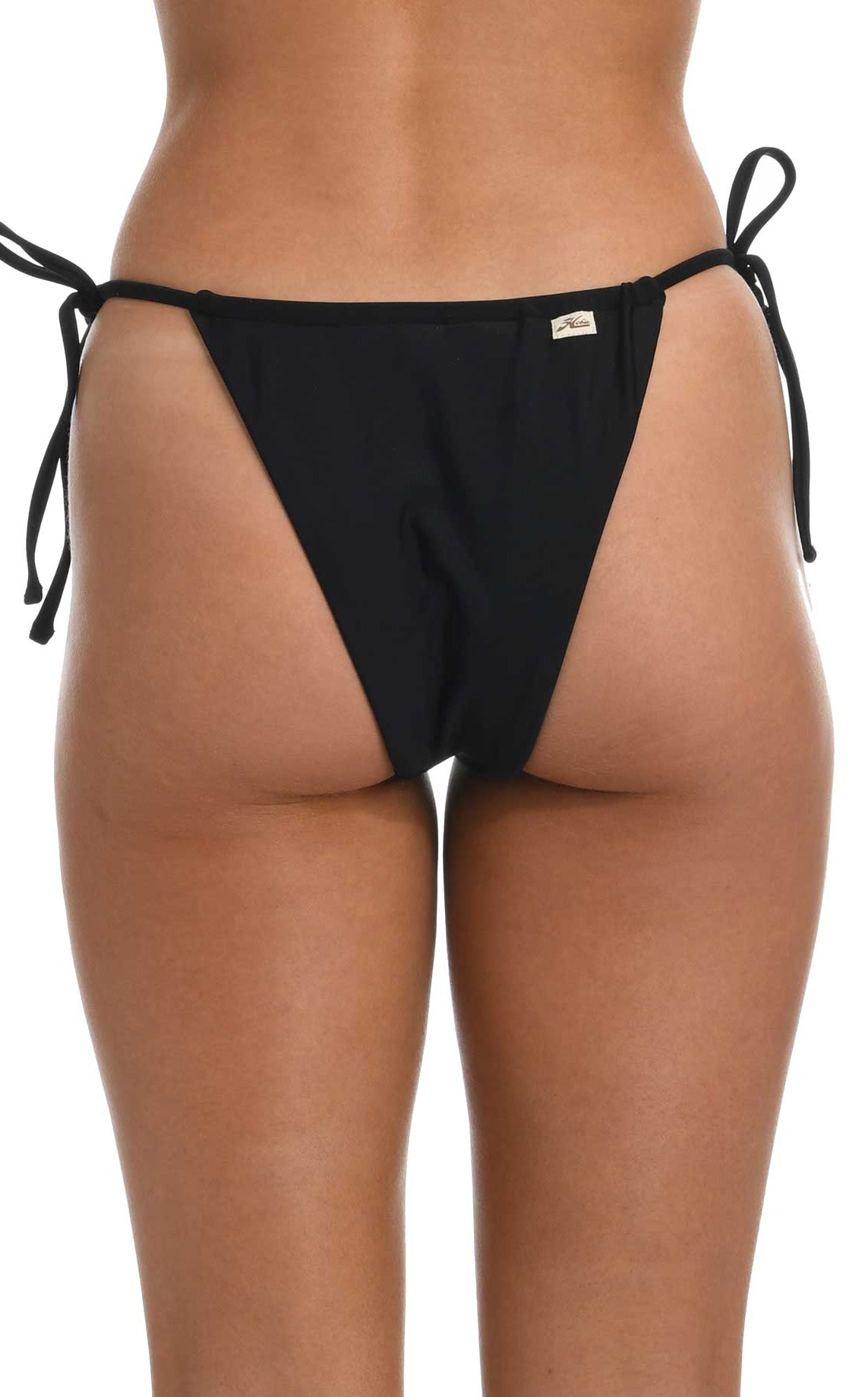 Hobie: Solids Tie Side Tang Pant - BLACK