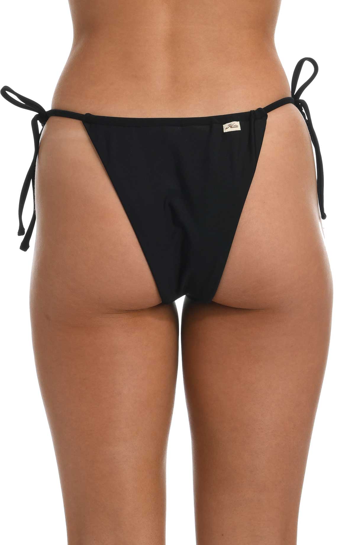 Hobie: Solids Tie Side Tang Pant - BLACK