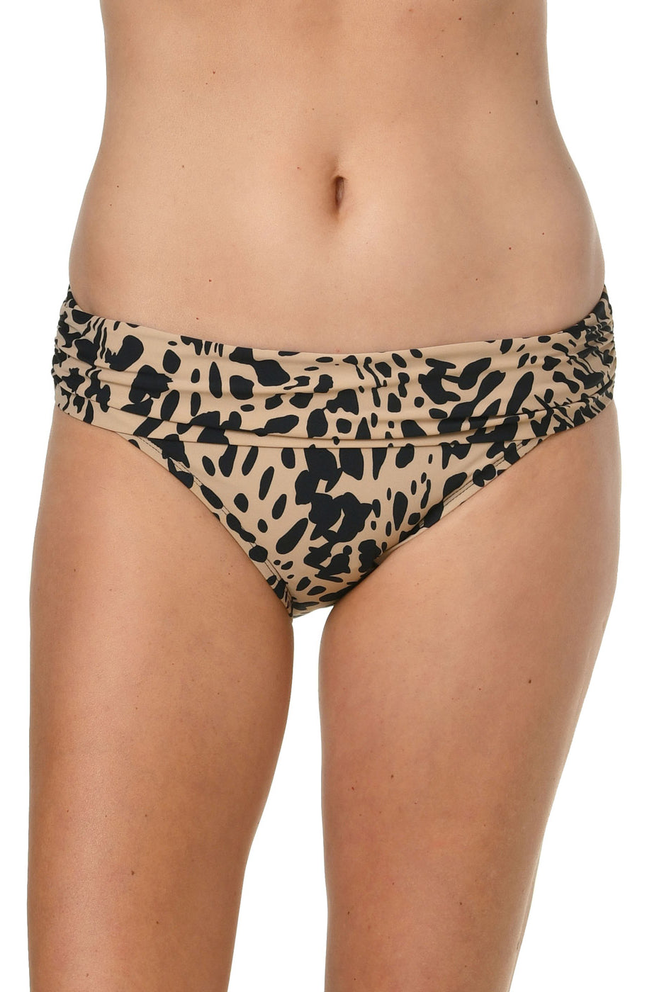 Jantzen: Wild Camouflage Foldover Hipster Bikini Bottom