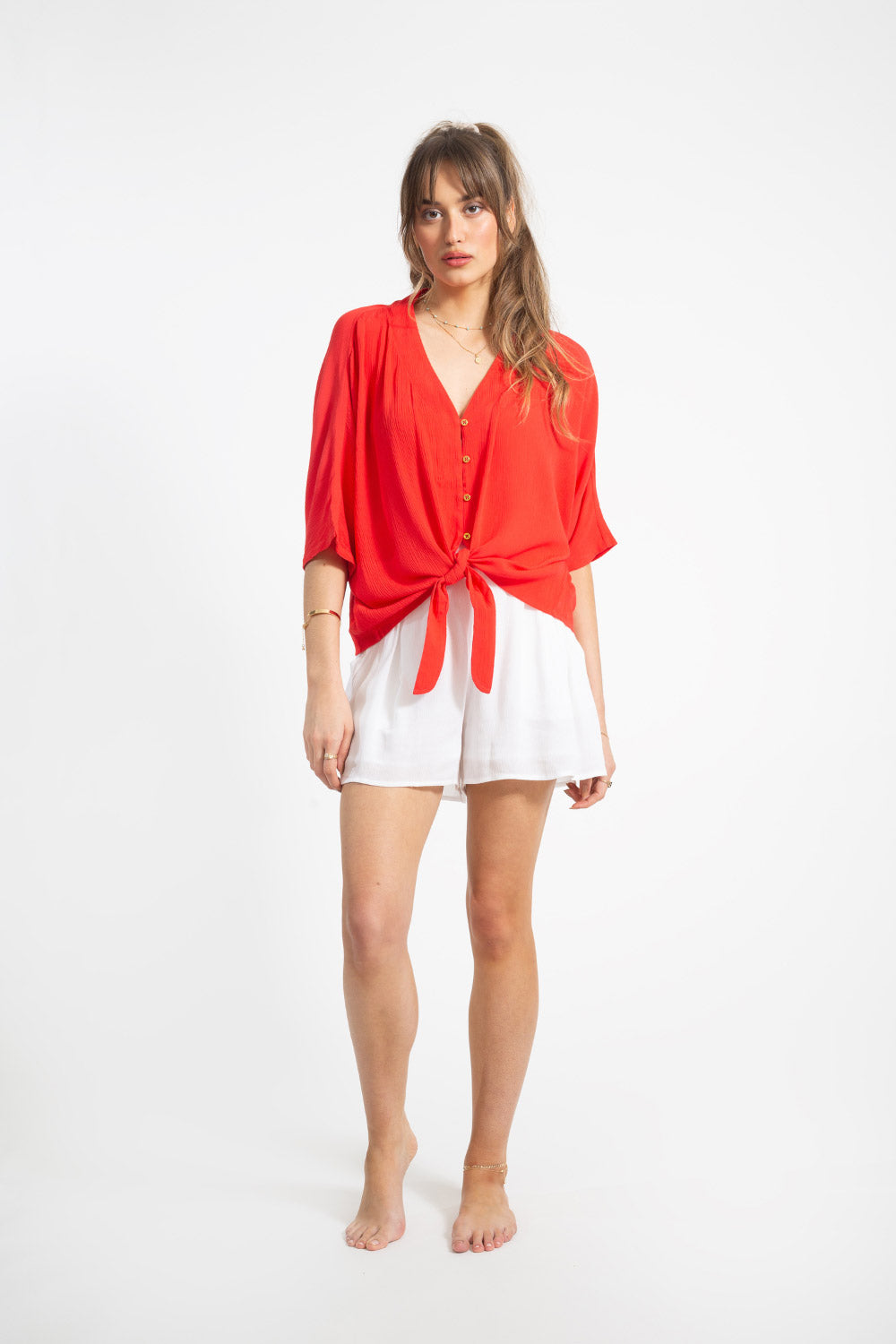 Koy Resort: Miami Tie Front Top - SUNSET
