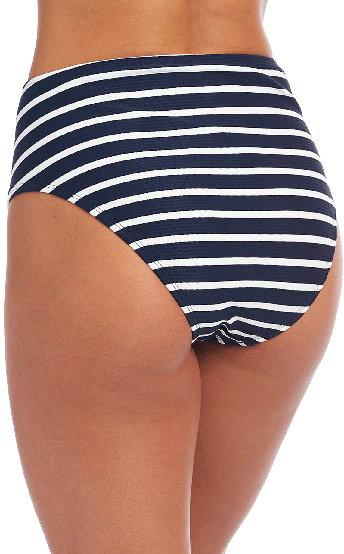 La Blanca: Capri Stripe Belted High Waist Bottom