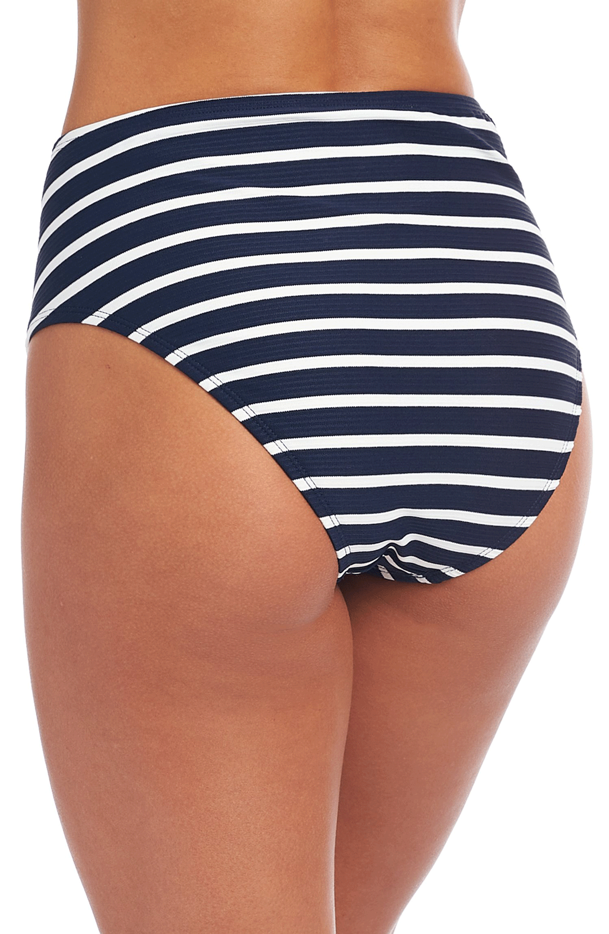 La Blanca: Capri Stripe Belted High Waist Bottom