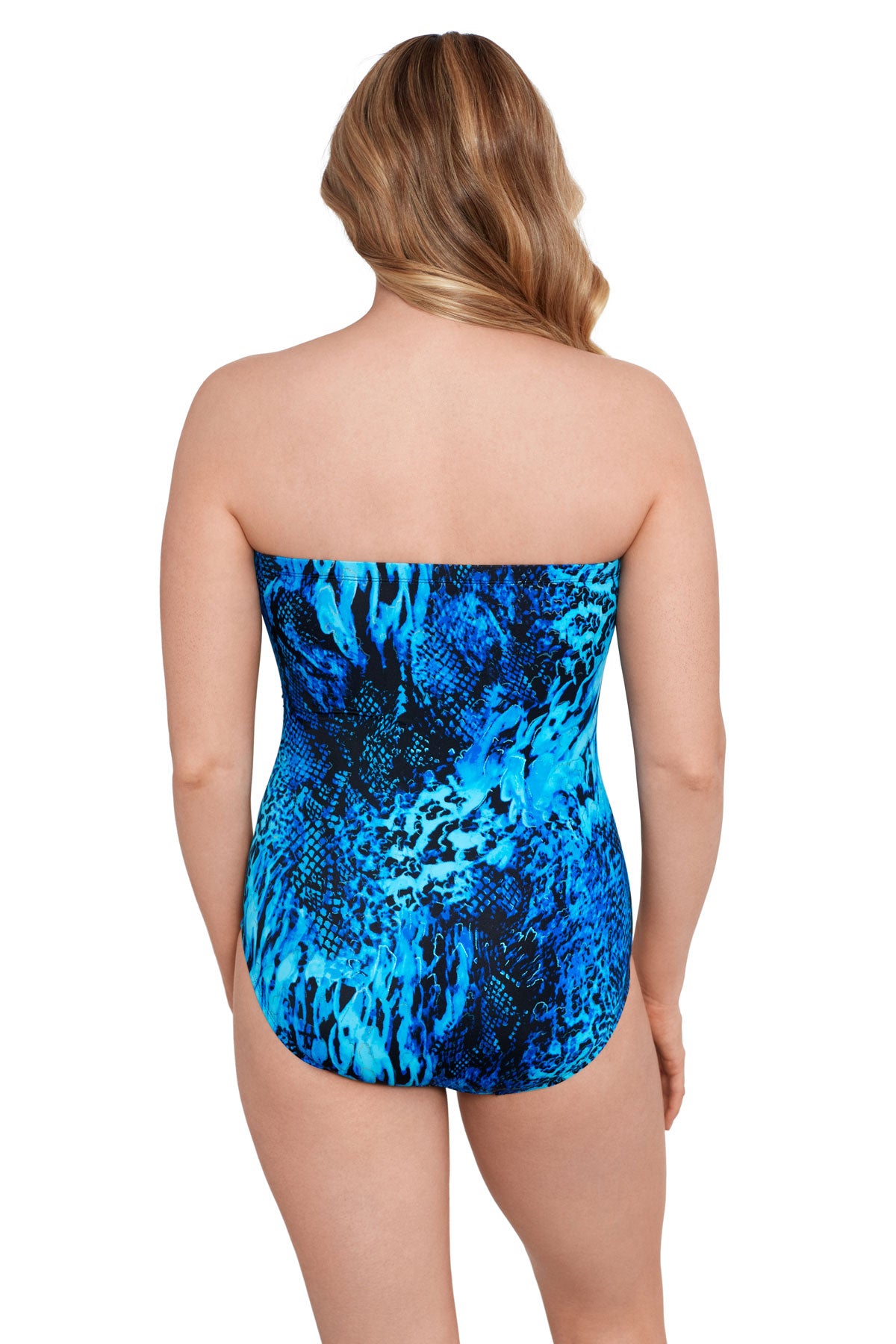 Longitude: One Piece Natural Riches Side Shirred Bandeau Swimsuit