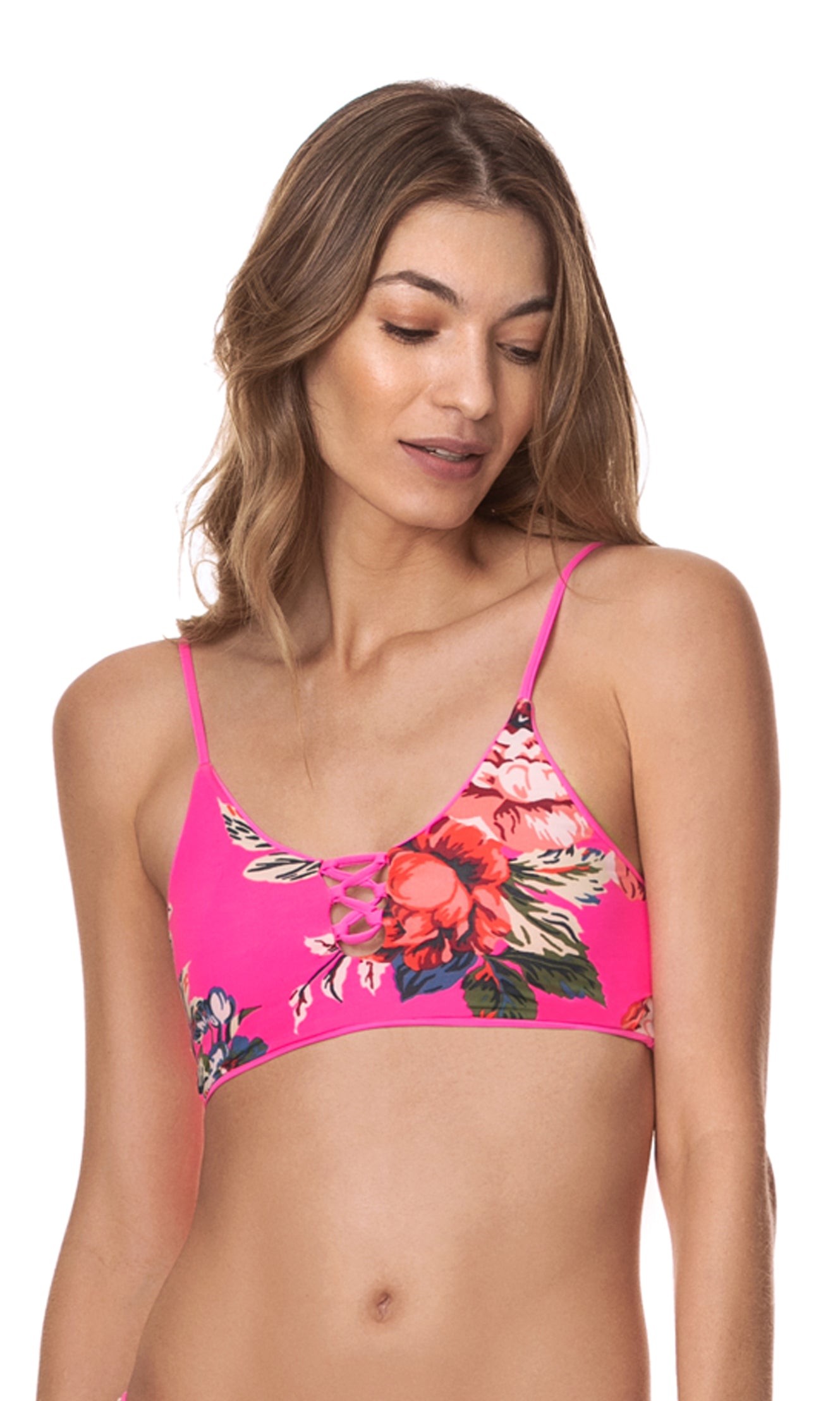 Maaji: Fuchsia Agate Costa Classic Bralette Bikini Top