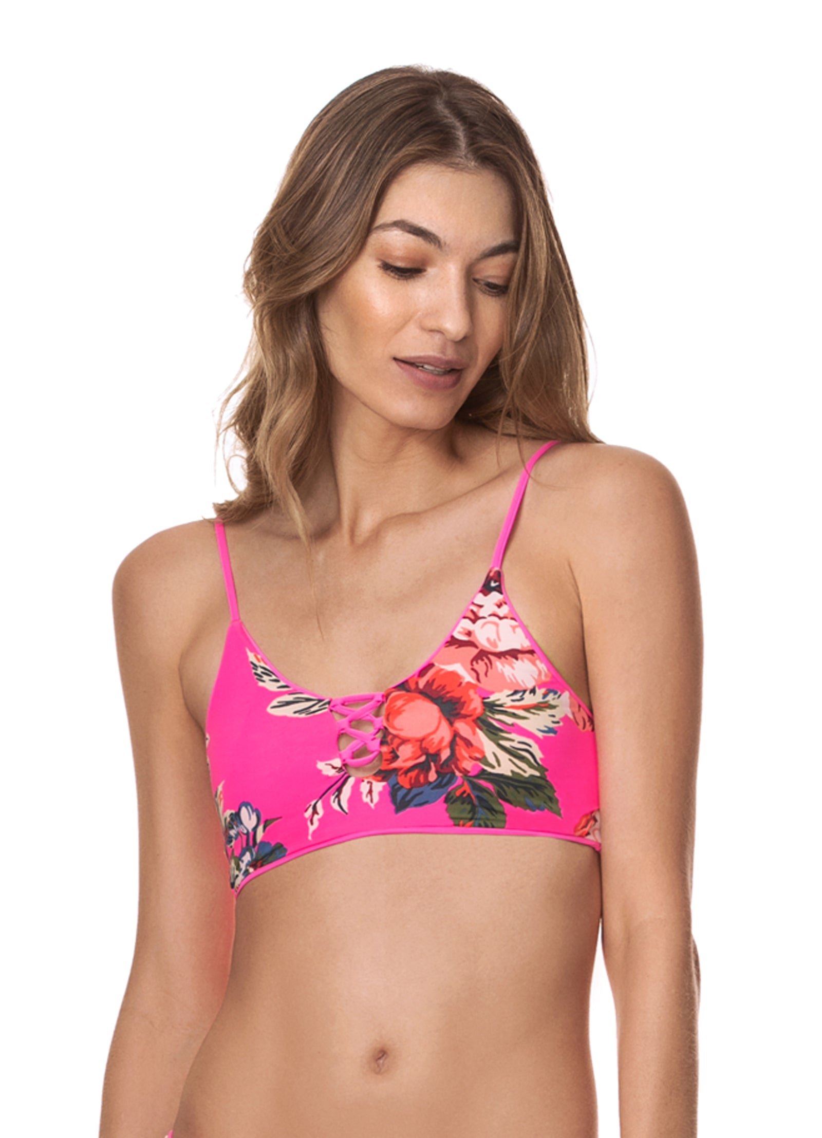 Maaji: Fuchsia Agate Costa Classic Bralette Bikini Top