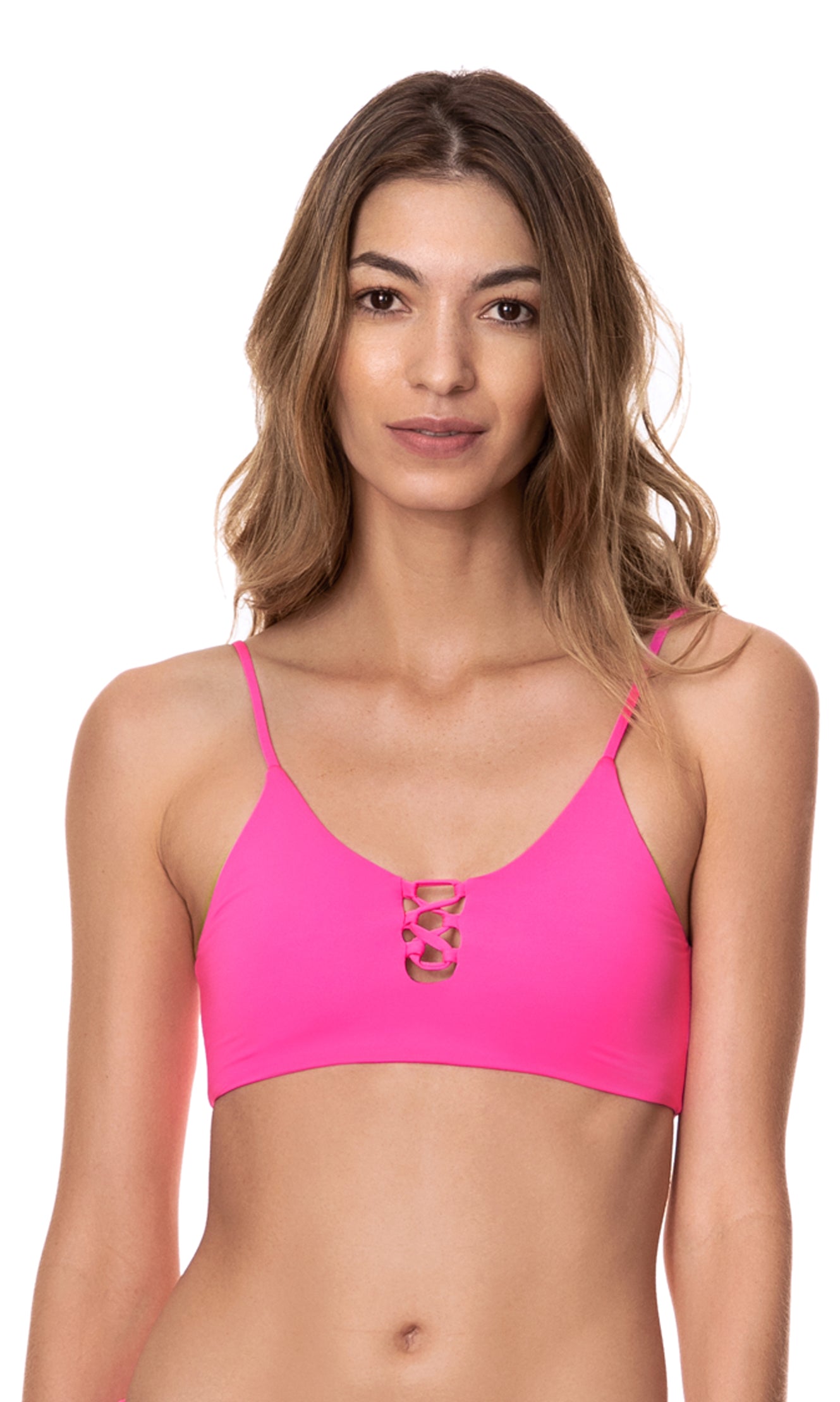Maaji: Fuchsia Agate Costa Classic Bralette Bikini Top
