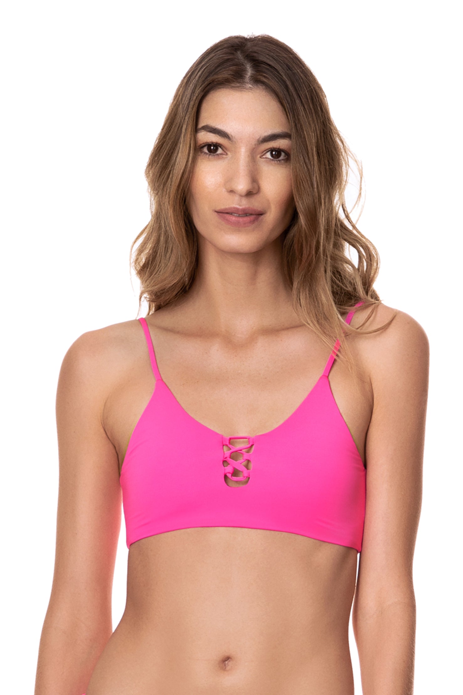 Maaji: Fuchsia Agate Costa Classic Bralette Bikini Top