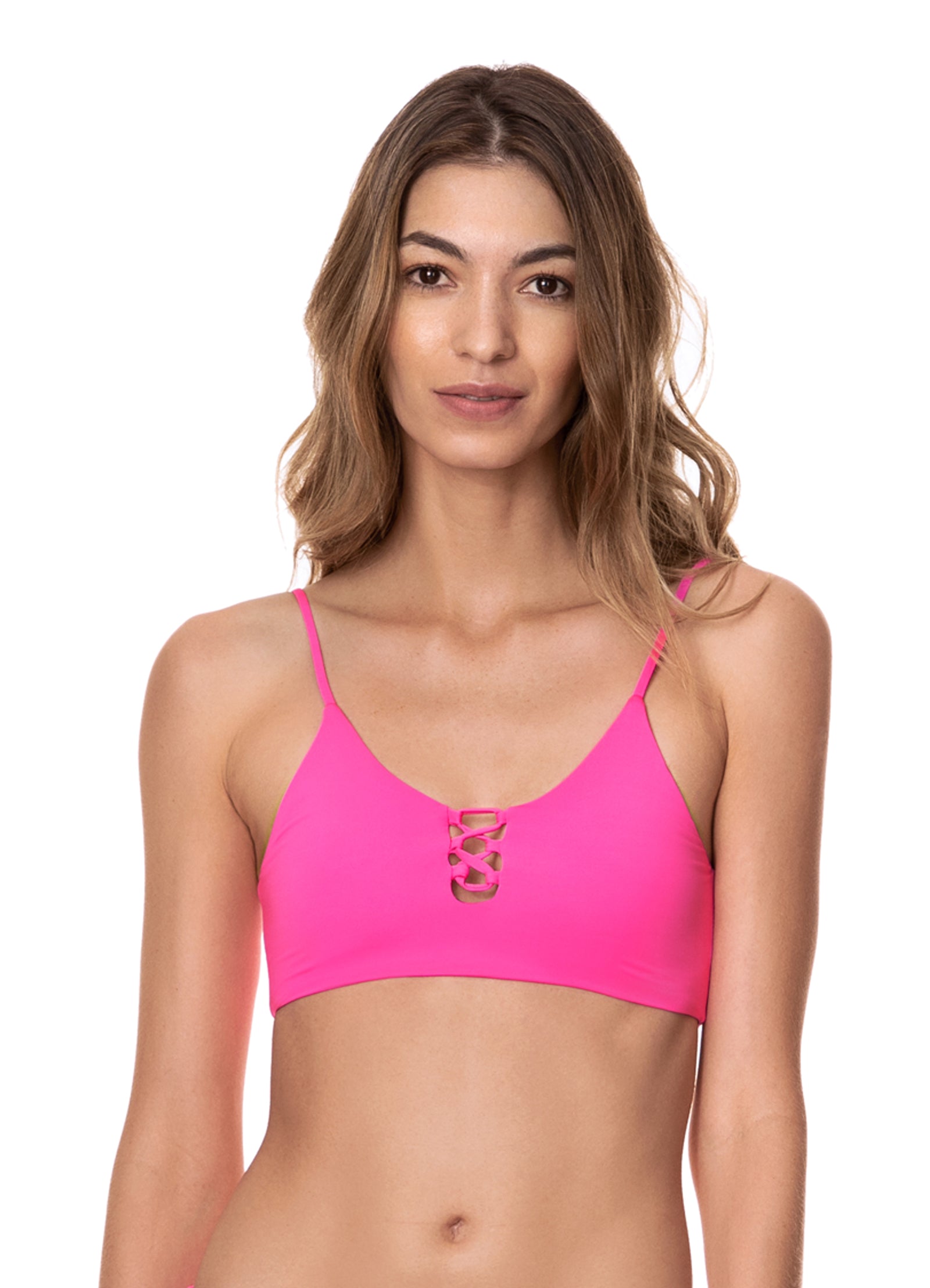 Maaji: Fuchsia Agate Costa Classic Bralette Bikini Top