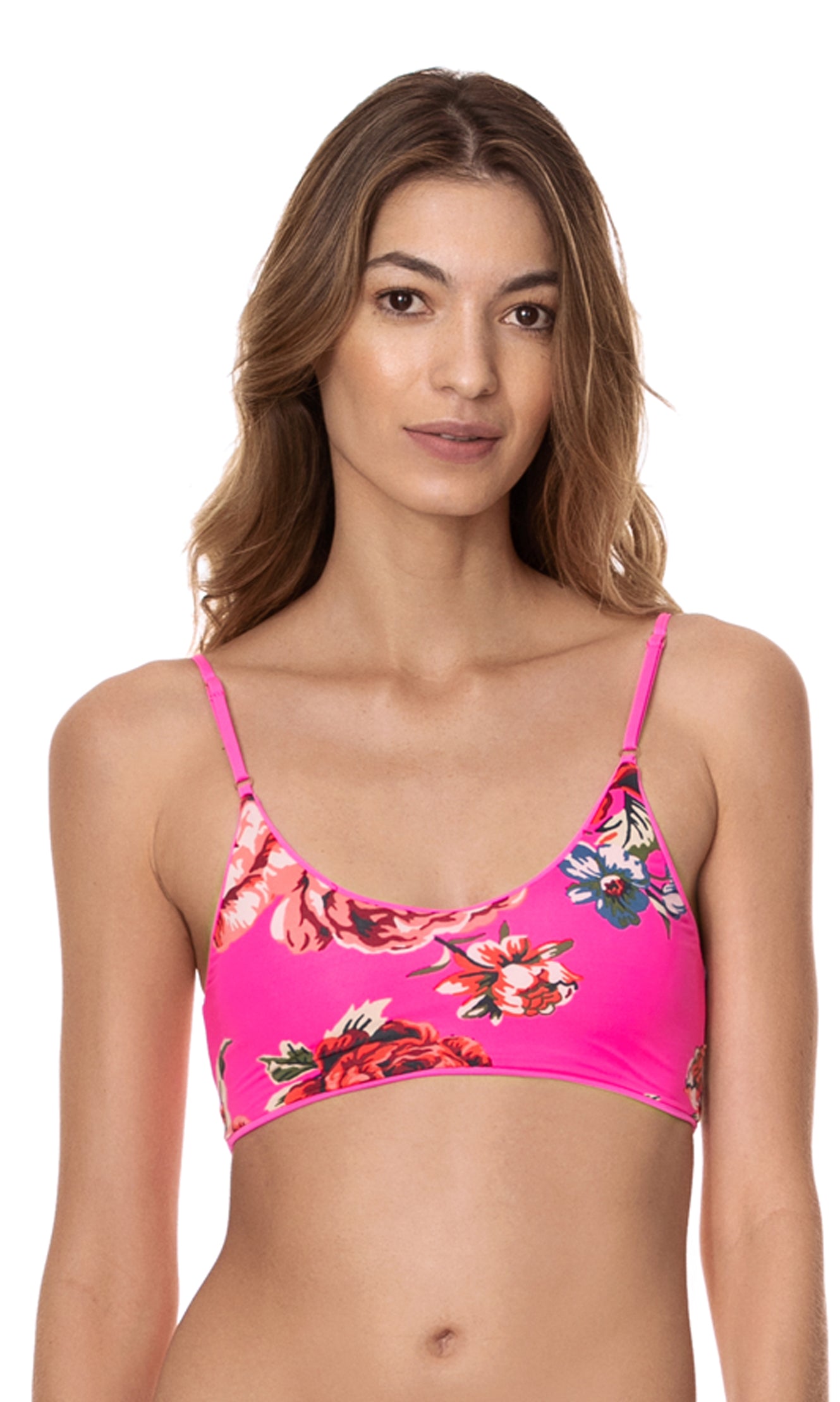 Maaji: Fuchsia Agate Costa Classic Bralette Bikini Top