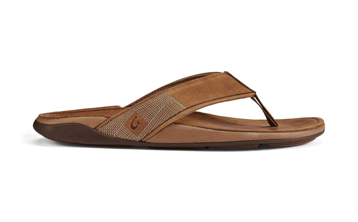 Olukai: Men'S Tuahine Leather Beach Sandals