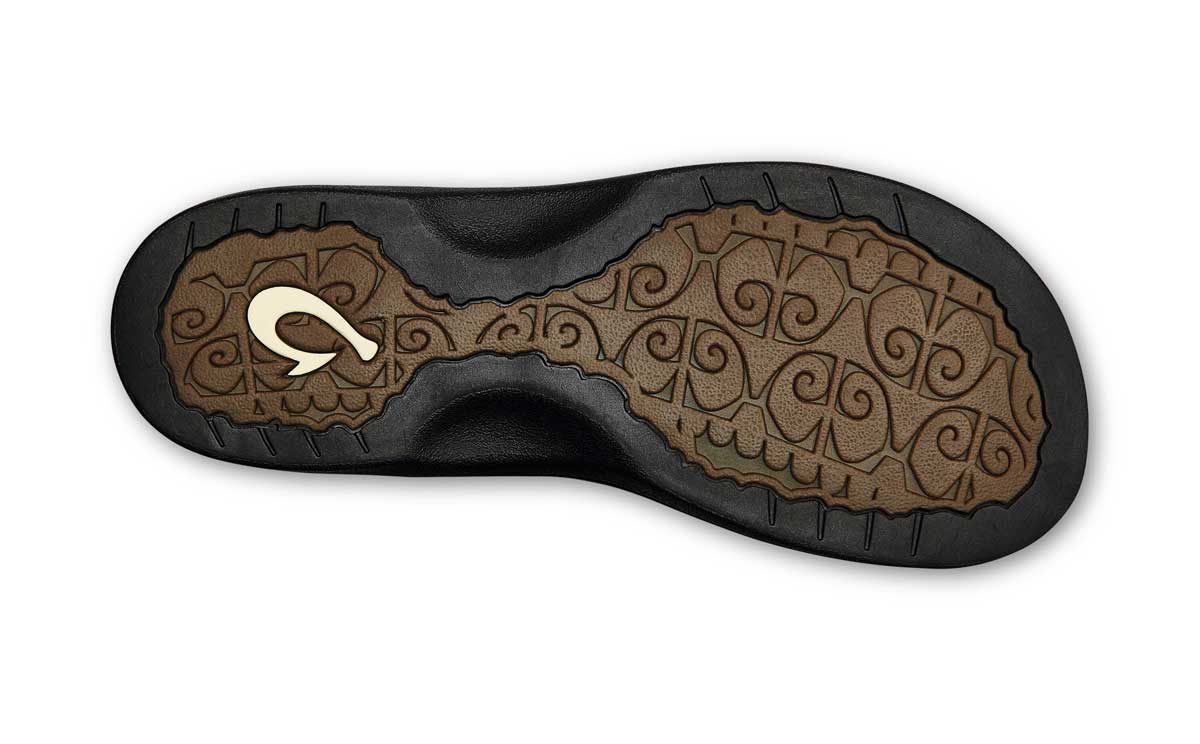 Olukai Women's Ohana Beach Sandals in Black/Black, alternate view