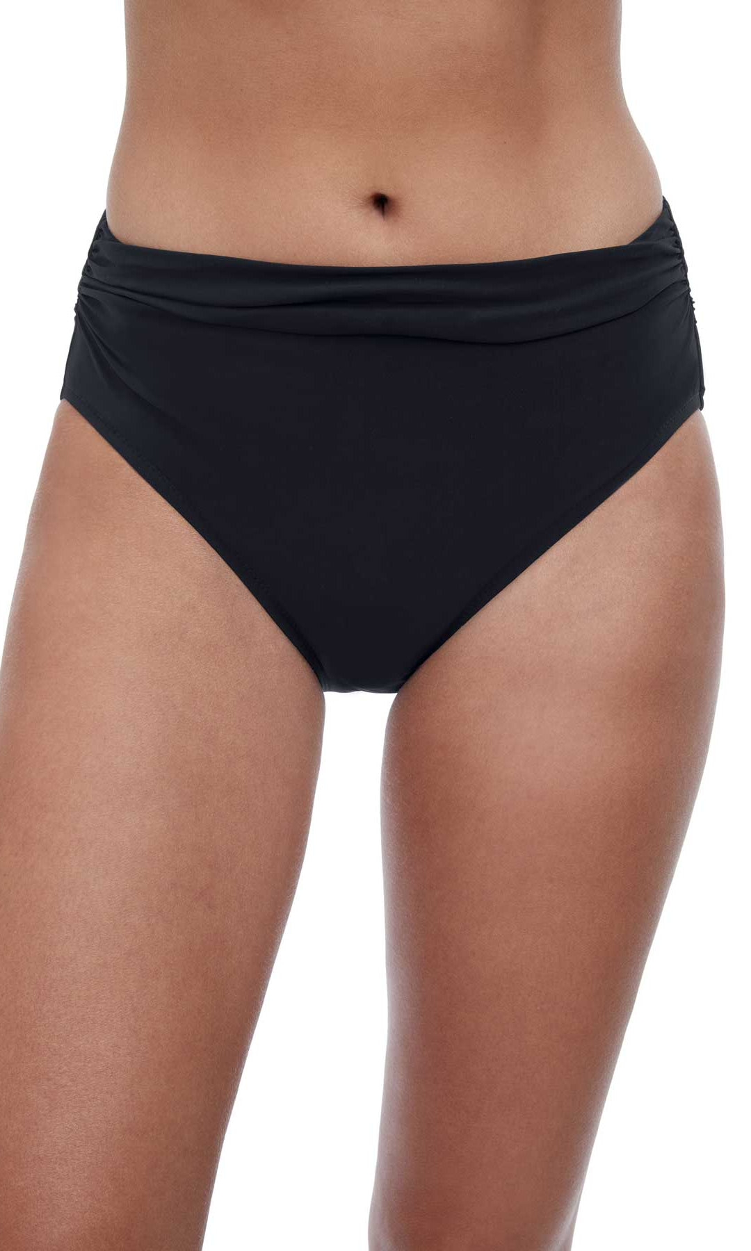 Profile: Tutti Frutti Solid Side Shirred Bottom - BLACK
