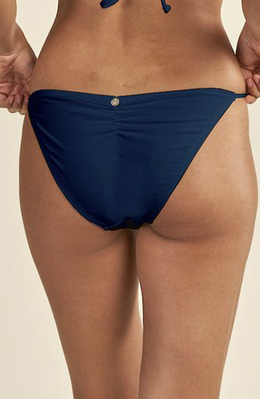 Quintsoul: Essentials Solid Tie Side Bottom - NAVY